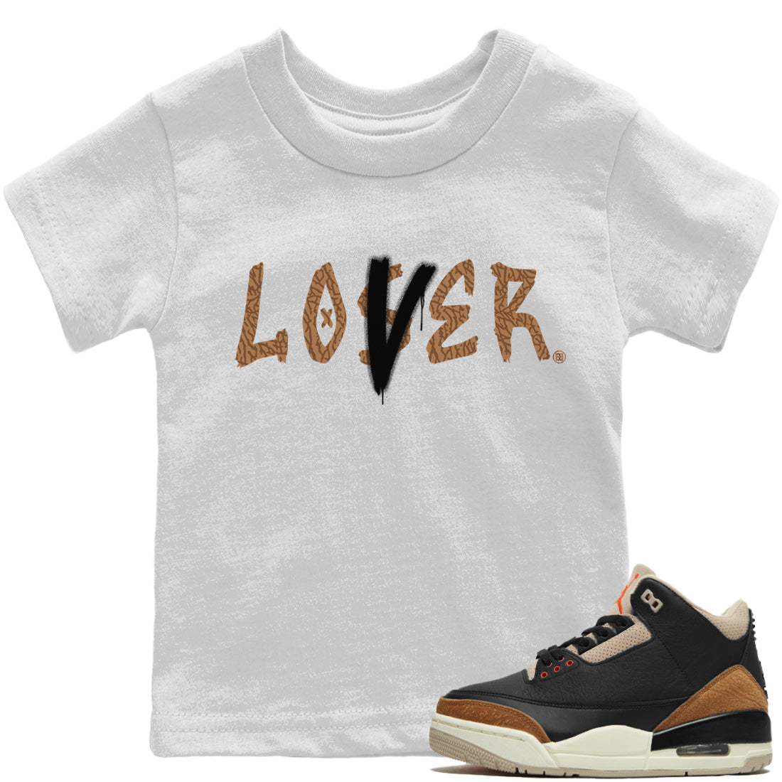 Jordan 3 Desert Elephant Sneaker Matching T-Shirt Loser Lover Sneaker Tees Jordan 3 Desert Elephant Sneaker Release Tees Kids Shirts