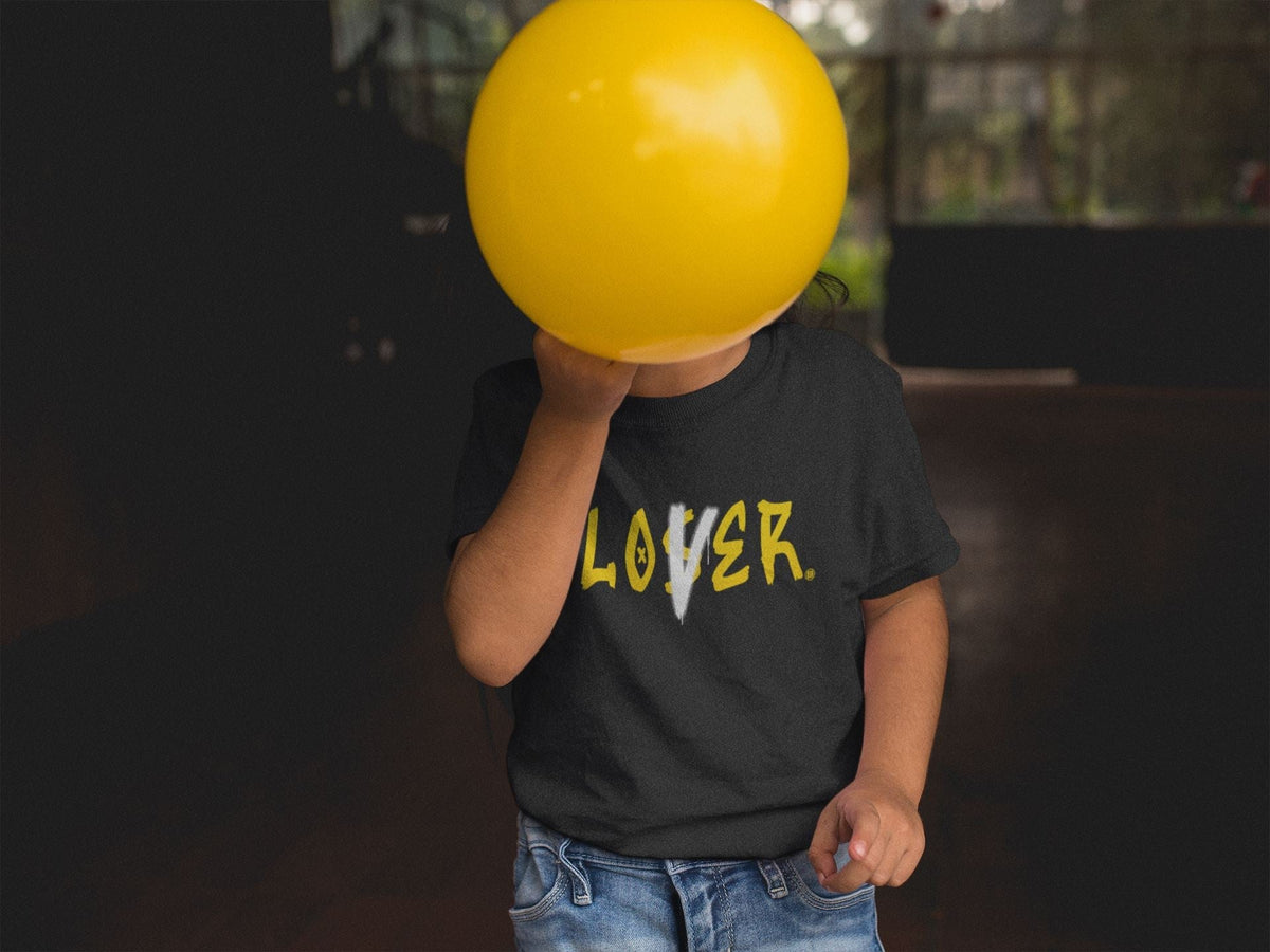 Jordan 4 Lightning Sneaker Matching T-Shirt Loser Lover Sneaker Tees Jordan 4 Lightning Sneaker Release Tees Kids Shirts