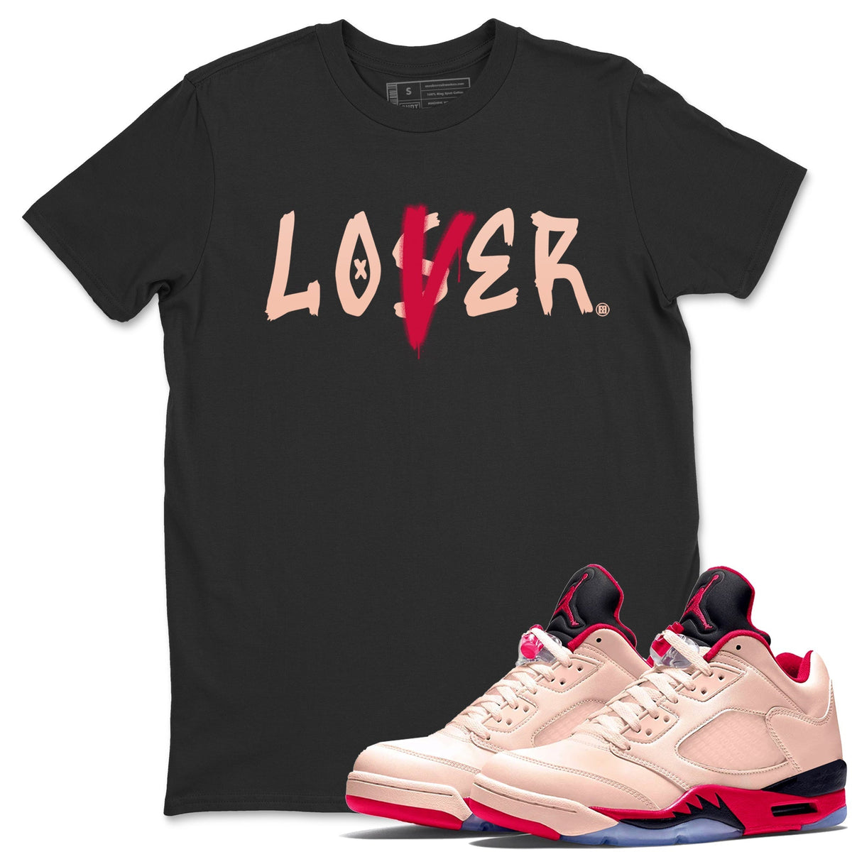 Jordan 5 Girls That Hoop Sneaker Matching T-Shirt Loser Lover Sneaker Tees Jordan 5 Girls That Hoop Sneaker Release Tees Crew Neck Tees