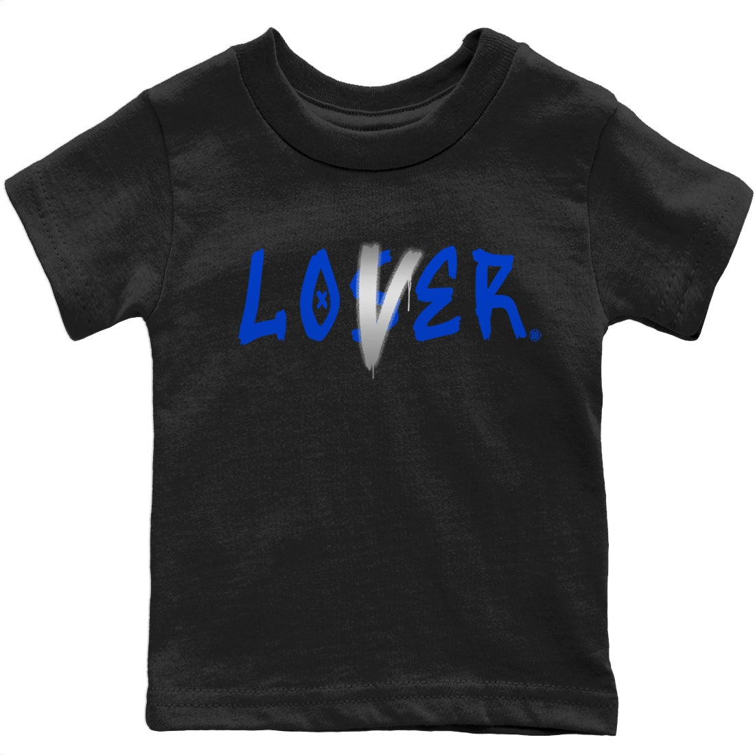 Jordan 5 Racer Blue Sneaker Matching T-Shirt Loser Lover Sneaker Tees Jordan 5 Racer Blue Sneaker Release Tees Kids Shirts