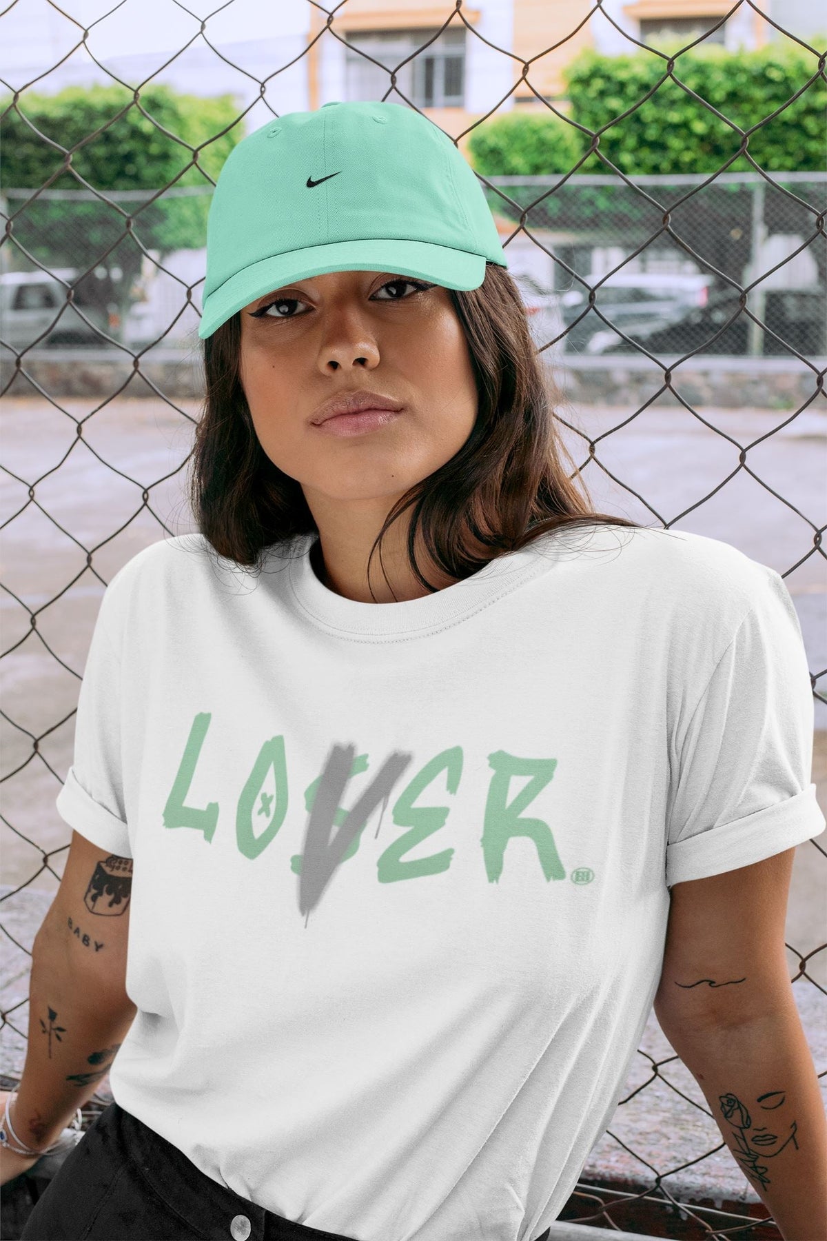 Jordan 6 Mint Foam Sneaker Matching T-Shirt Loser Lover Sneaker Tees Jordan 6 Mint Foam Sneaker Release Tees Crew Neck Tees
