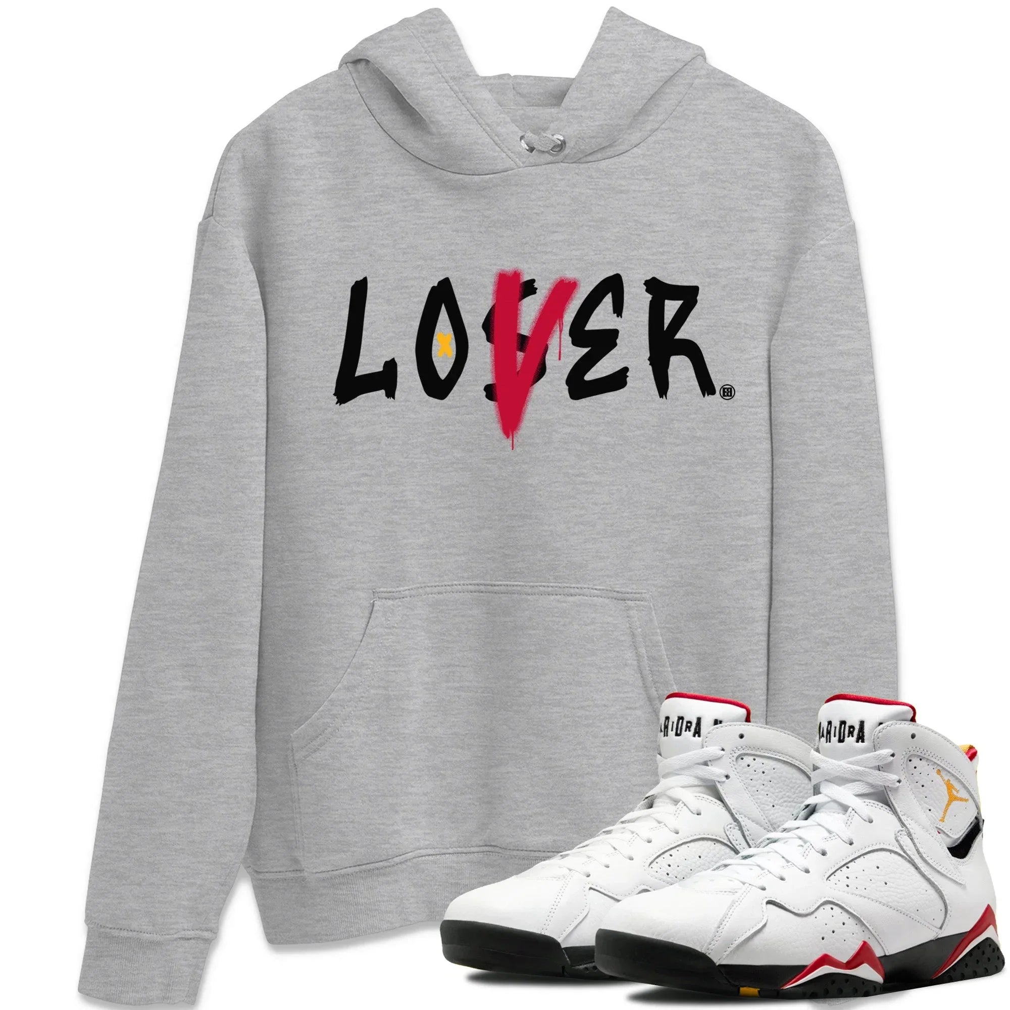 Jordan 7 Cardinal Shirt To Match Jordans Loser Lover Sneaker Tees Jordan 7 Cardinal Drip Gear Zone Sneaker Matching Clothing Unisex Shirts