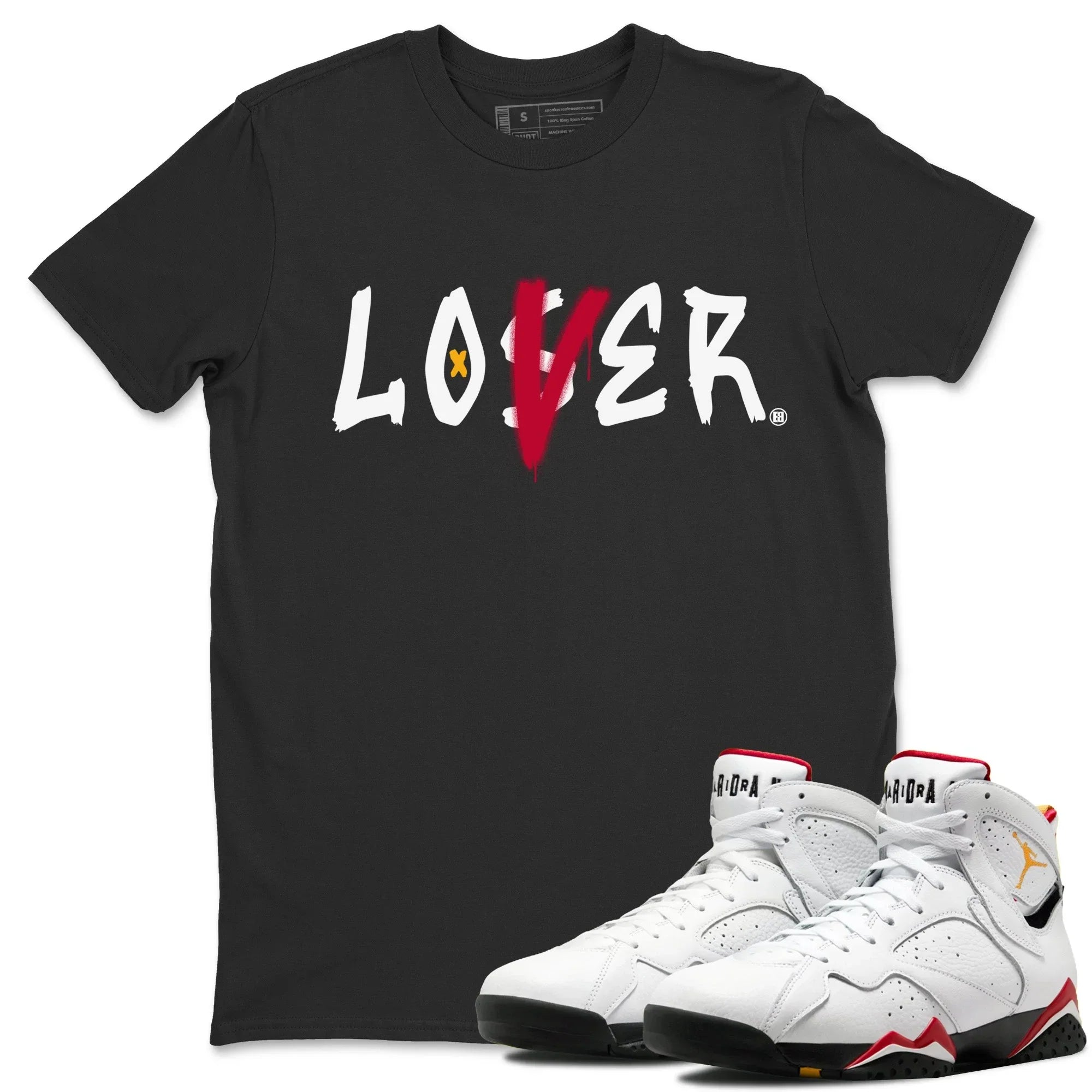 Jordan 7 Cardinal Shirt To Match Jordans Loser Lover Sneaker Tees Jordan 7 Cardinal Drip Gear Zone Sneaker Matching Clothing Unisex Shirts