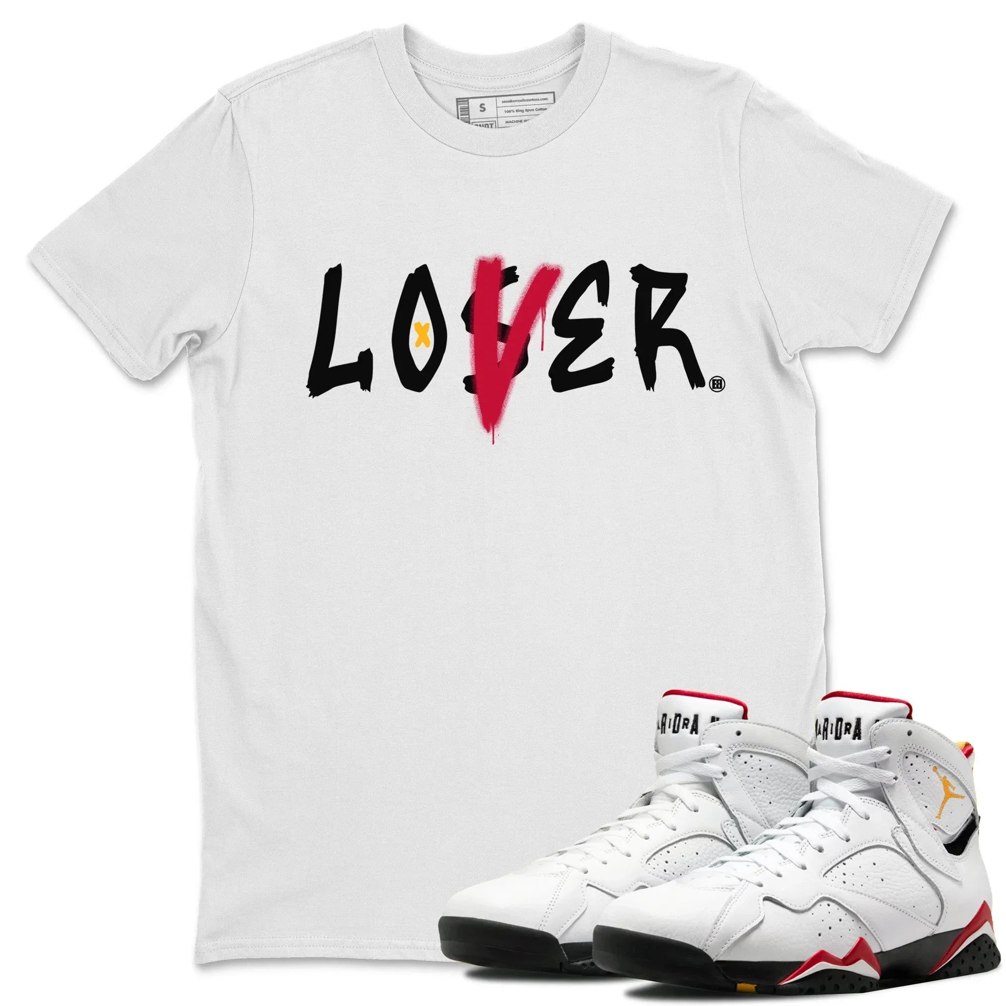 Jordan 7 Cardinal Shirt To Match Jordans Loser Lover Sneaker Tees Jordan 7 Cardinal Drip Gear Zone Sneaker Matching Clothing Unisex Shirts