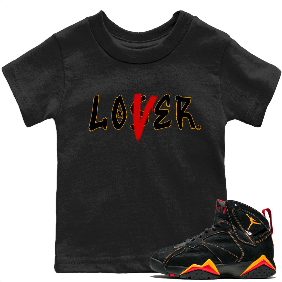 Jordan 7 Citrus Shirt To Match Jordans Loser Lover Sneaker Tees Jordan 7 Citrus Drip Gear Zone Sneaker Matching Clothing Kids Shirts