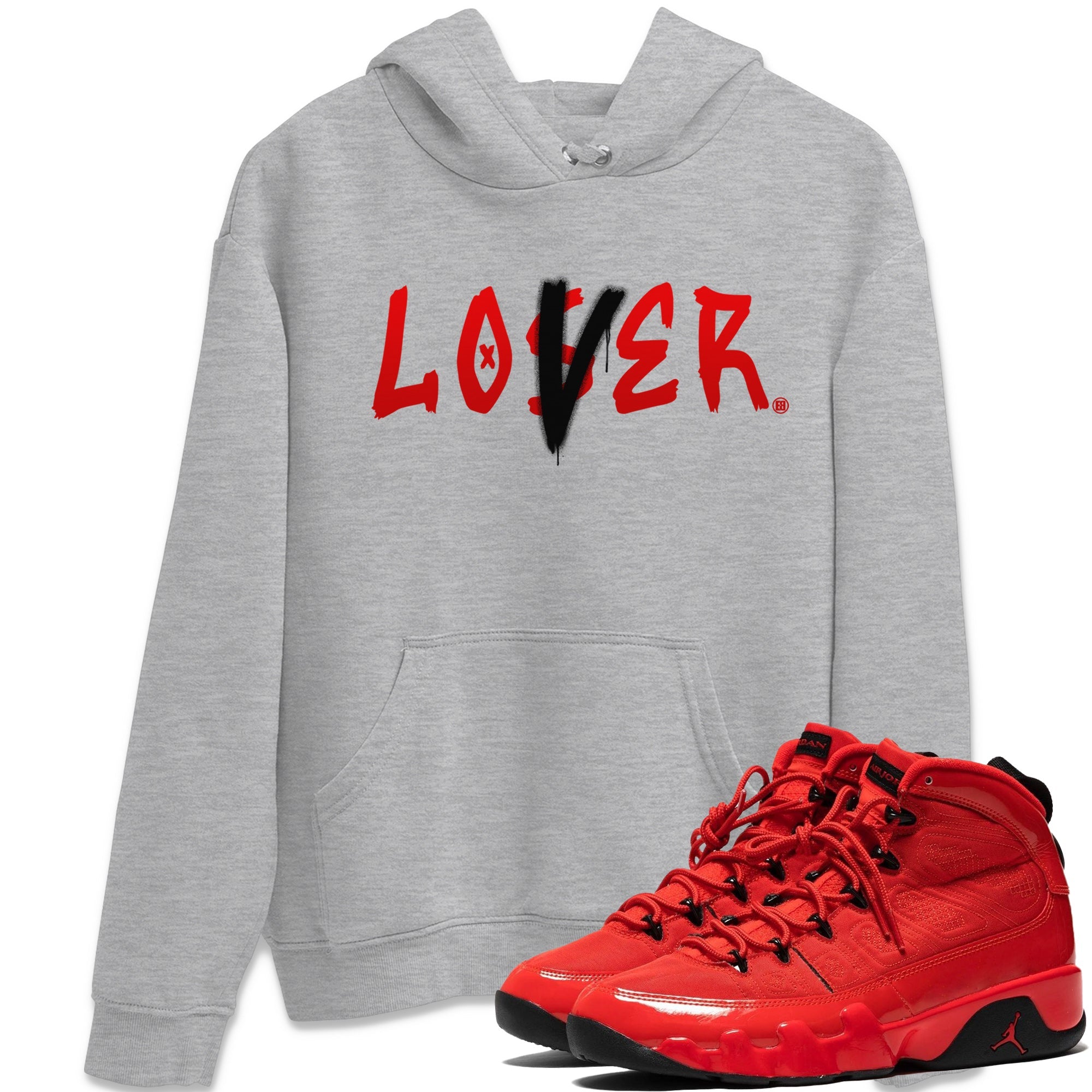 Jordan 9 Chile Red Shirt To Match Jordans Loser Lover Sneaker Tees Jordan 9 Chile Red Drip Gear Zone Sneaker Matching Clothing Unisex Shirts
