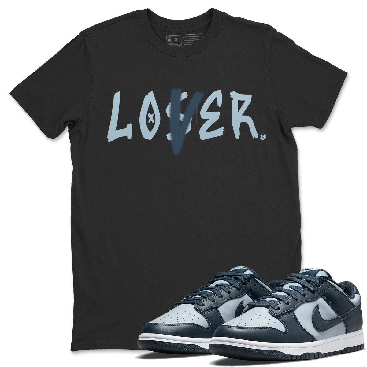Dunk championship Grey Sneaker Match Tees Loser Lover Sneaker Tees Dunk championship Grey Jordan to match sneaker T-Shirt Crew Neck Shirts