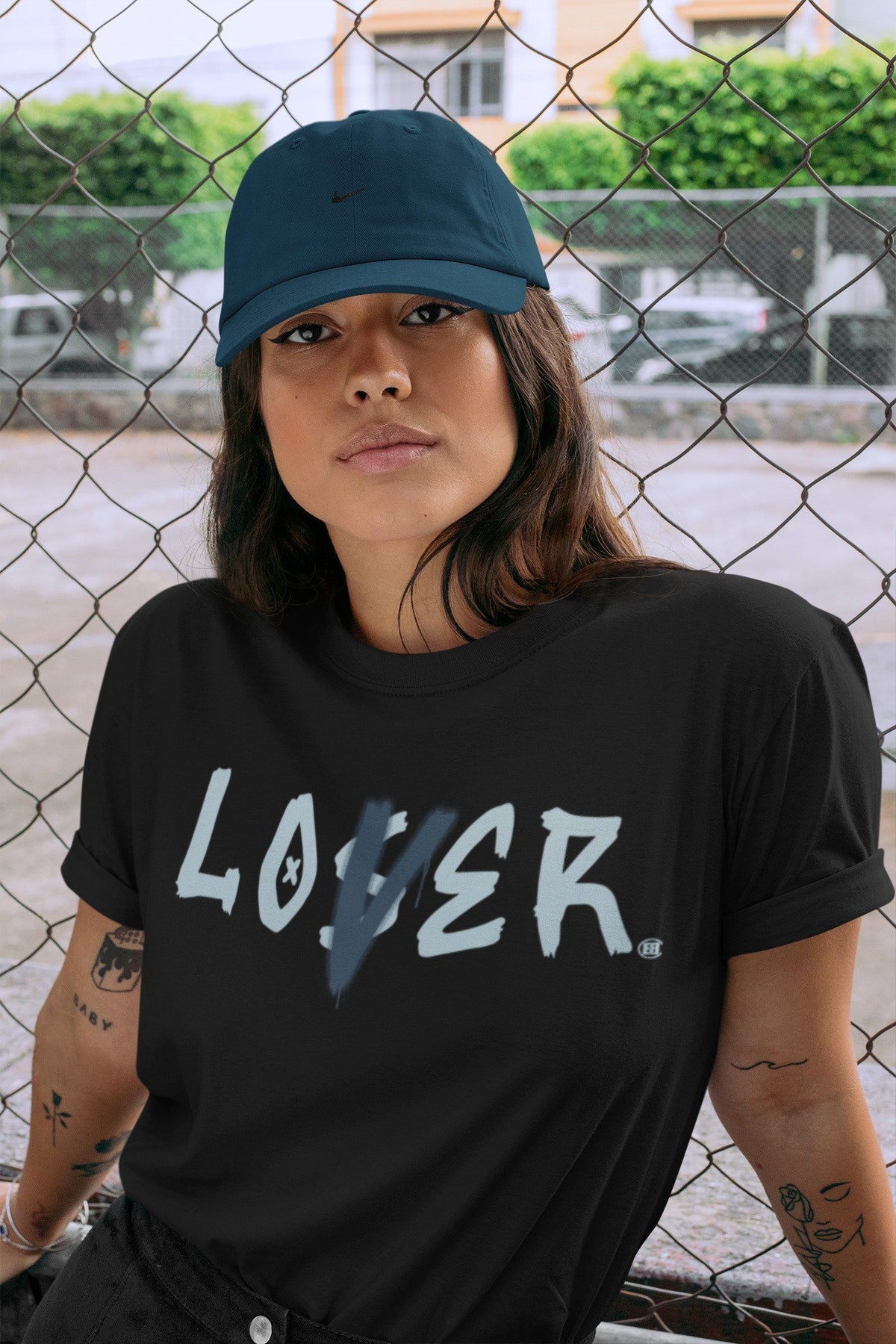 Dunk championship Grey Sneaker Match Tees Loser Lover Sneaker Tees Dunk championship Grey Jordan to match sneaker T-Shirt Crew Neck Shirts