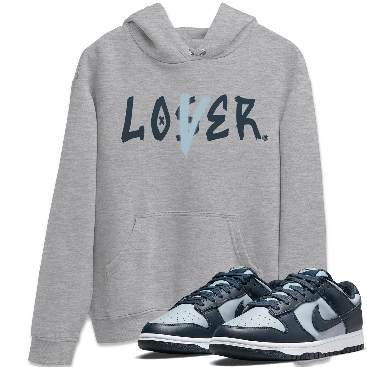 Dunk championship Grey Sneaker Match Tees Loser Lover Sneaker Tees Dunk championship Grey Jordan to match sneaker T-Shirt Crew Neck Shirts