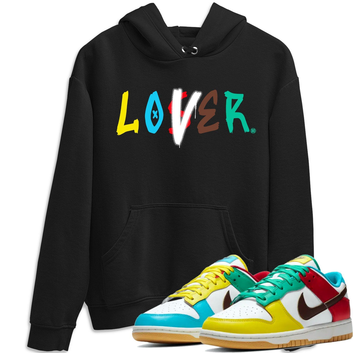 Dunk Free 99 White Sneaker Match Tees Loser Lover Sneaker Tees Dunk Free 99 White Jordan to match sneaker T-Shirt Crew Neck Shirts