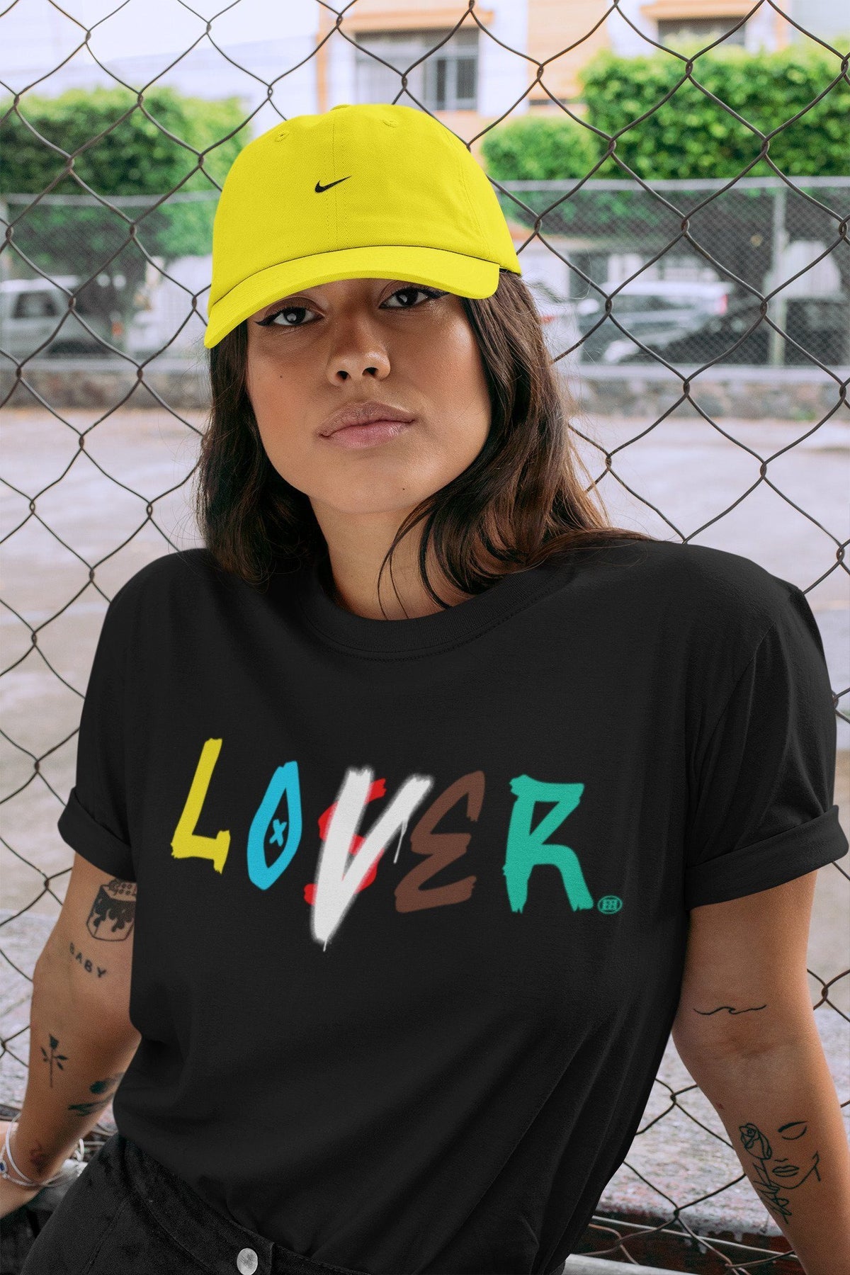Dunk Free 99 White Sneaker Match Tees Loser Lover Sneaker Tees Dunk Free 99 White Jordan to match sneaker T-Shirt Crew Neck Shirts
