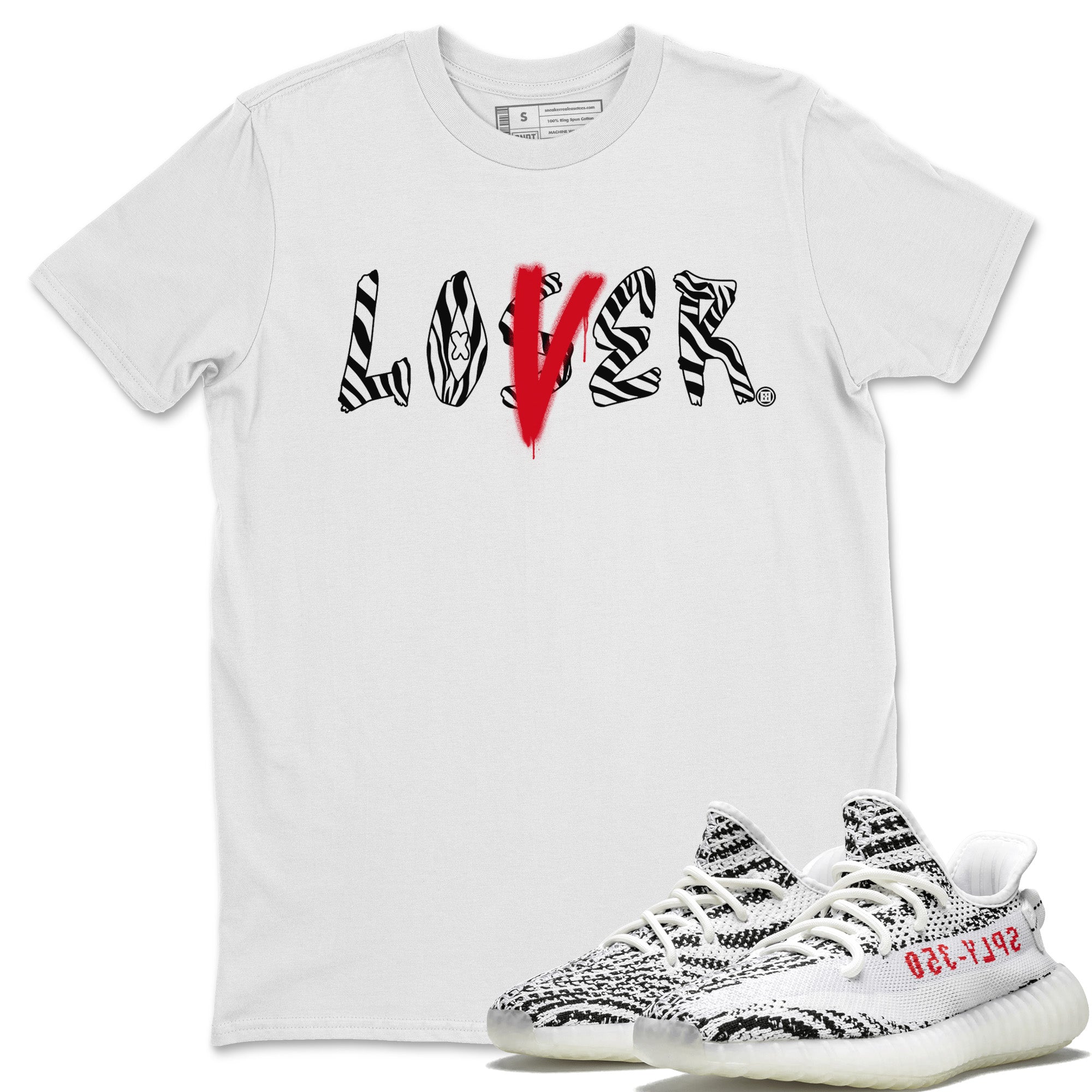 Yeezy 350 Zebra Shirt To Match Jordans Loser Lover Sneaker Tees Yeezy 350 Zebra Drip Gear Zone Sneaker Matching Clothing Unisex Shirts