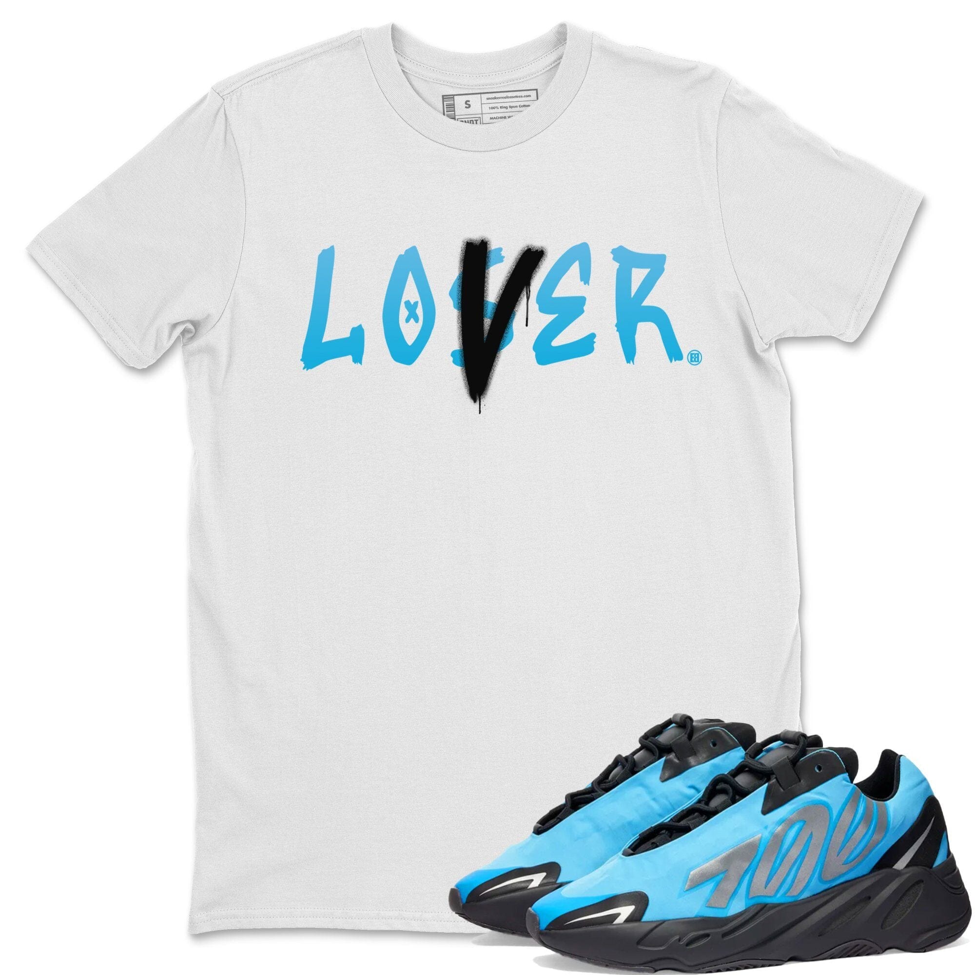 Yeezy 700 Bright Cyan Shirt To Match Jordans Loser Lover Sneaker Tees Yeezy 700 Bright Cyan Drip Gear Zone Sneaker Matching Clothing Unisex Shirts