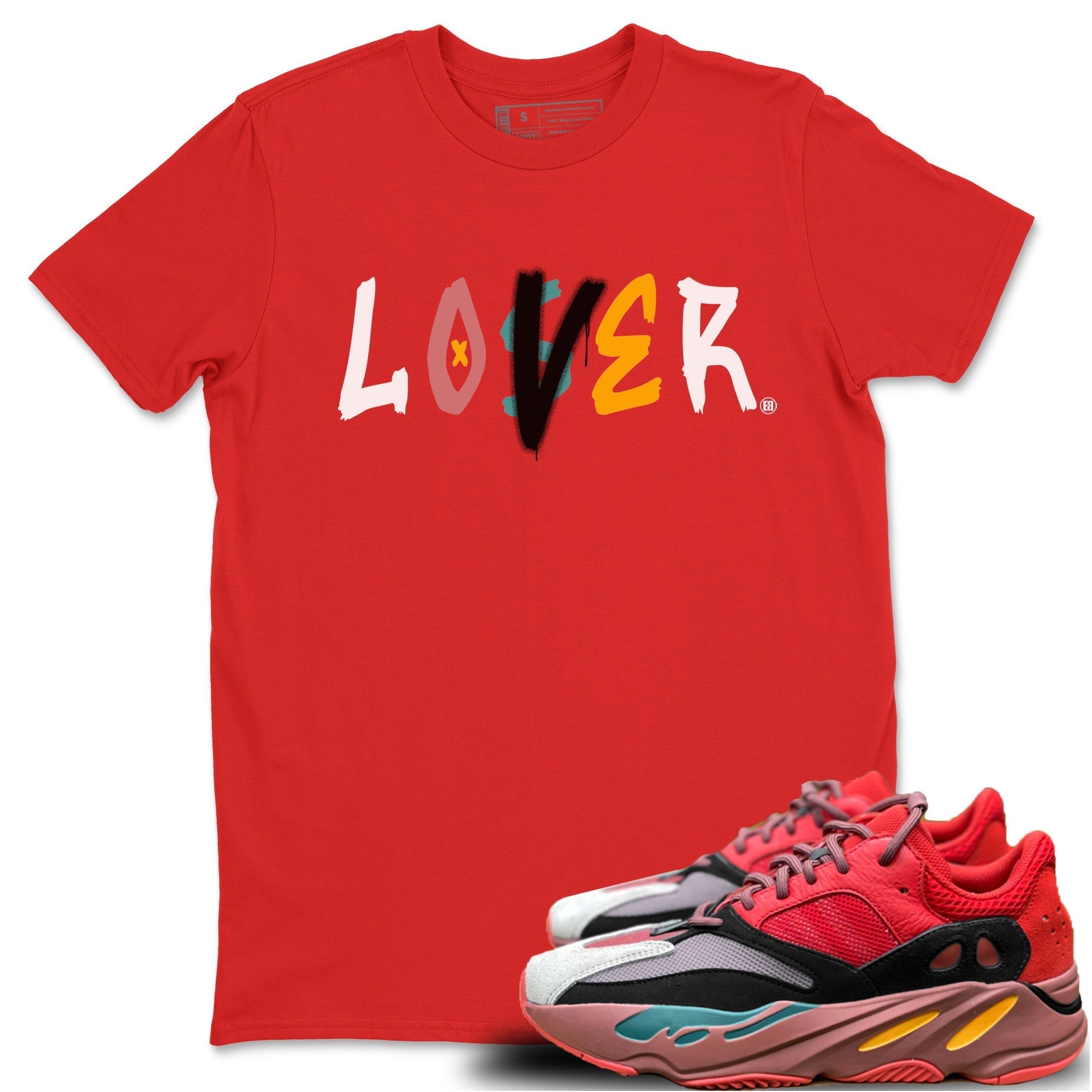 Yeezy 700 Hi-Res Red Shirt To Match Jordans Loser Lover Sneaker Tees Yeezy 700 Hi-Res Red Drip Gear Zone Sneaker Matching Clothing Unisex Shirts