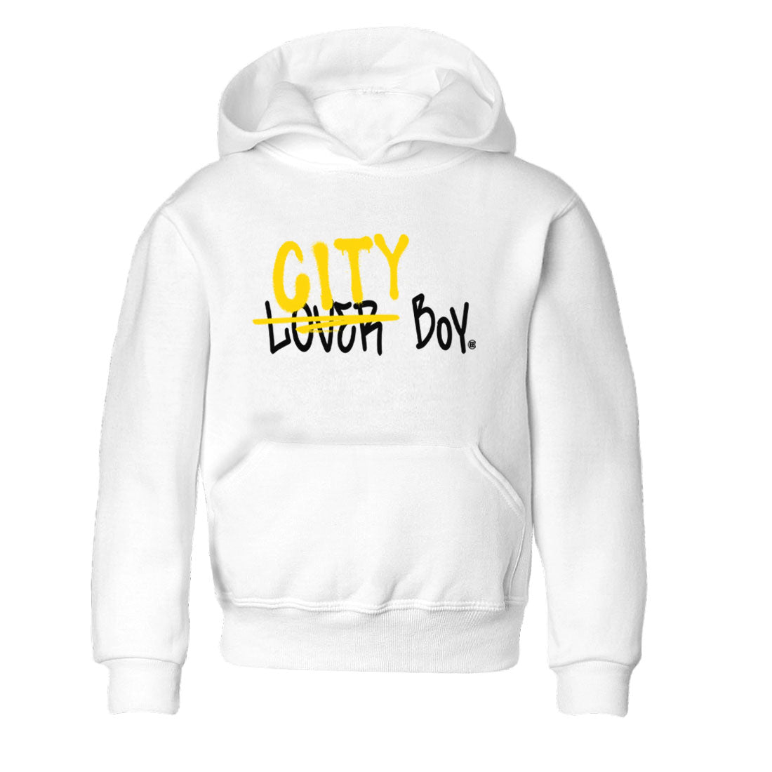 Air Jordan 4 Thunder Sneaker Match Tees Loser X City Boy Streetwear Sneaker Shirt Air Jordan 4 Retro Thunder Tee Kids Shirts White 2