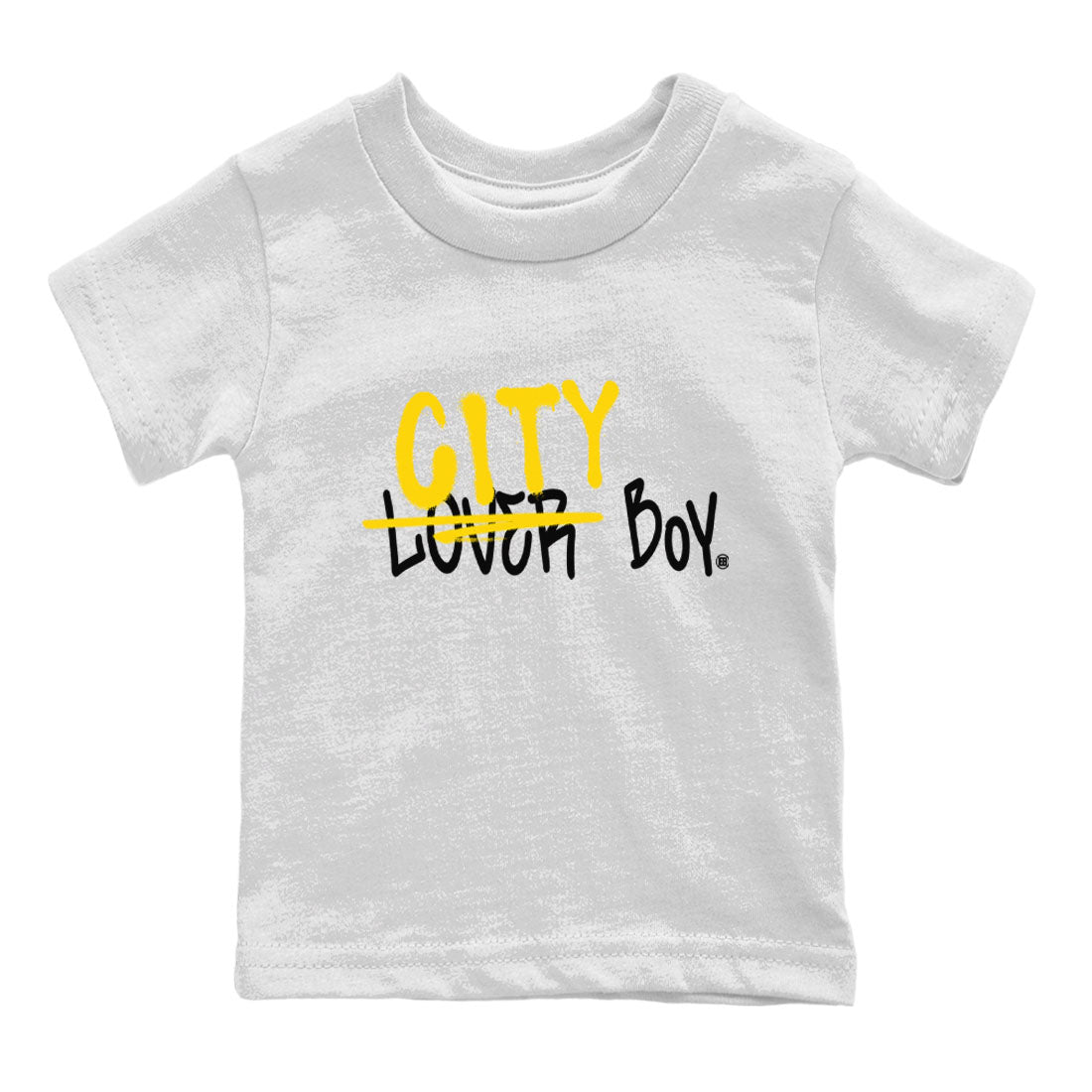 Air Jordan 4 Thunder Sneaker Match Tees Loser X City Boy Streetwear Sneaker Shirt Air Jordan 4 Retro Thunder Tee Kids Shirts White 2