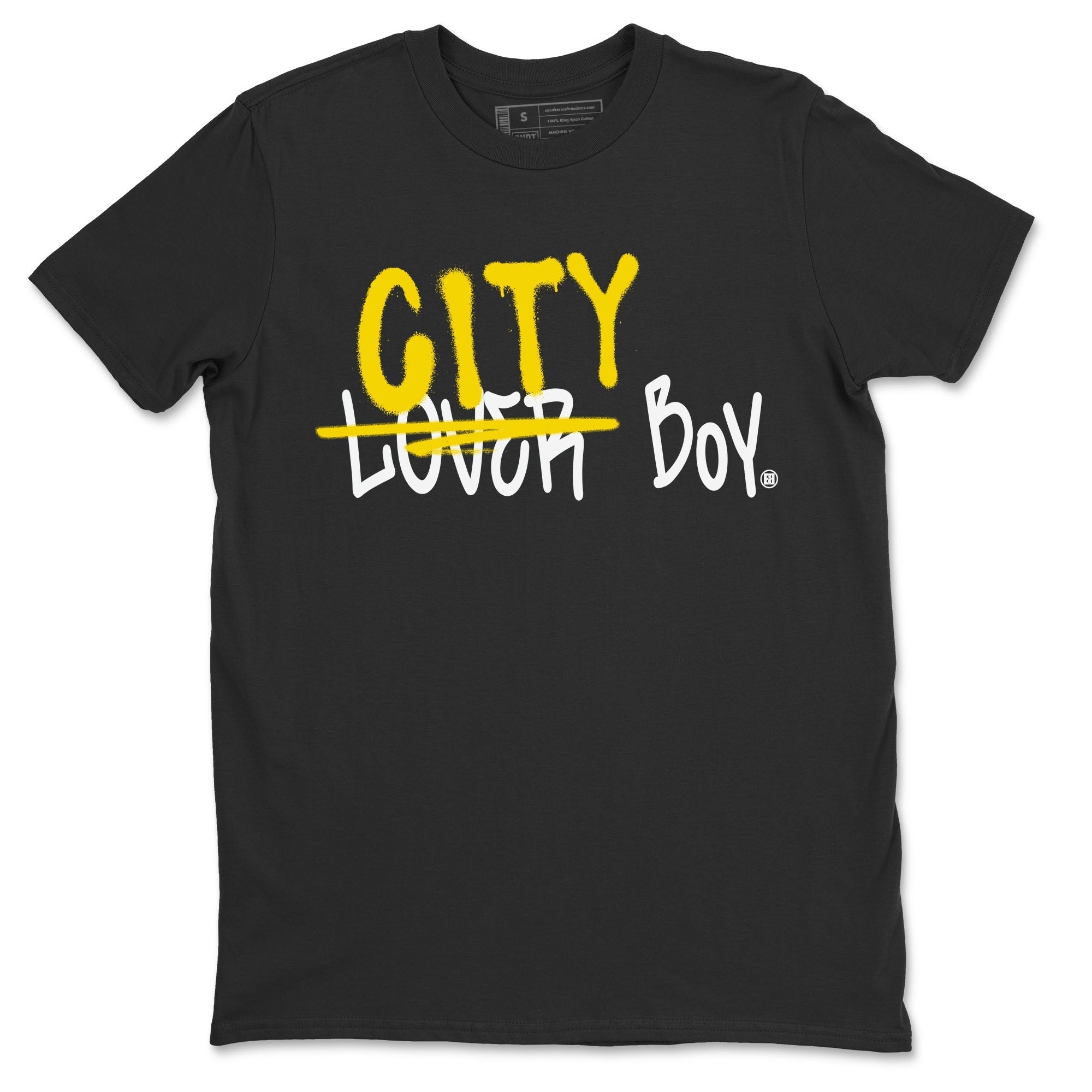 Air Jordan 4 Thunder Sneaker Match Tees Loser X City Boy Streetwear Sneaker Shirt Air Jordan 4 Retro Thunder Tee Unisex Shirts Black 2