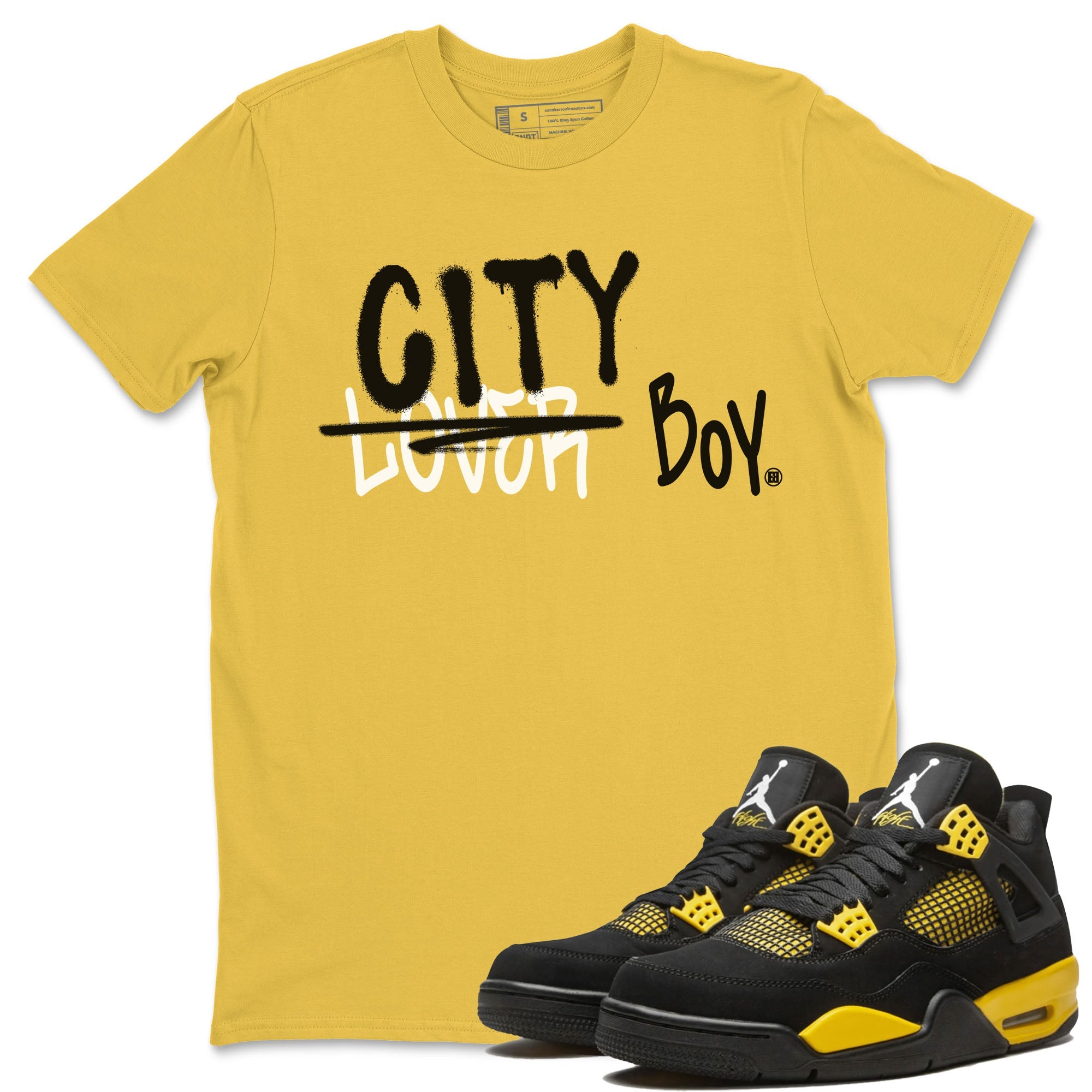 Loser X City Boy Unisex Tops - Air Jordan 4 Thunder