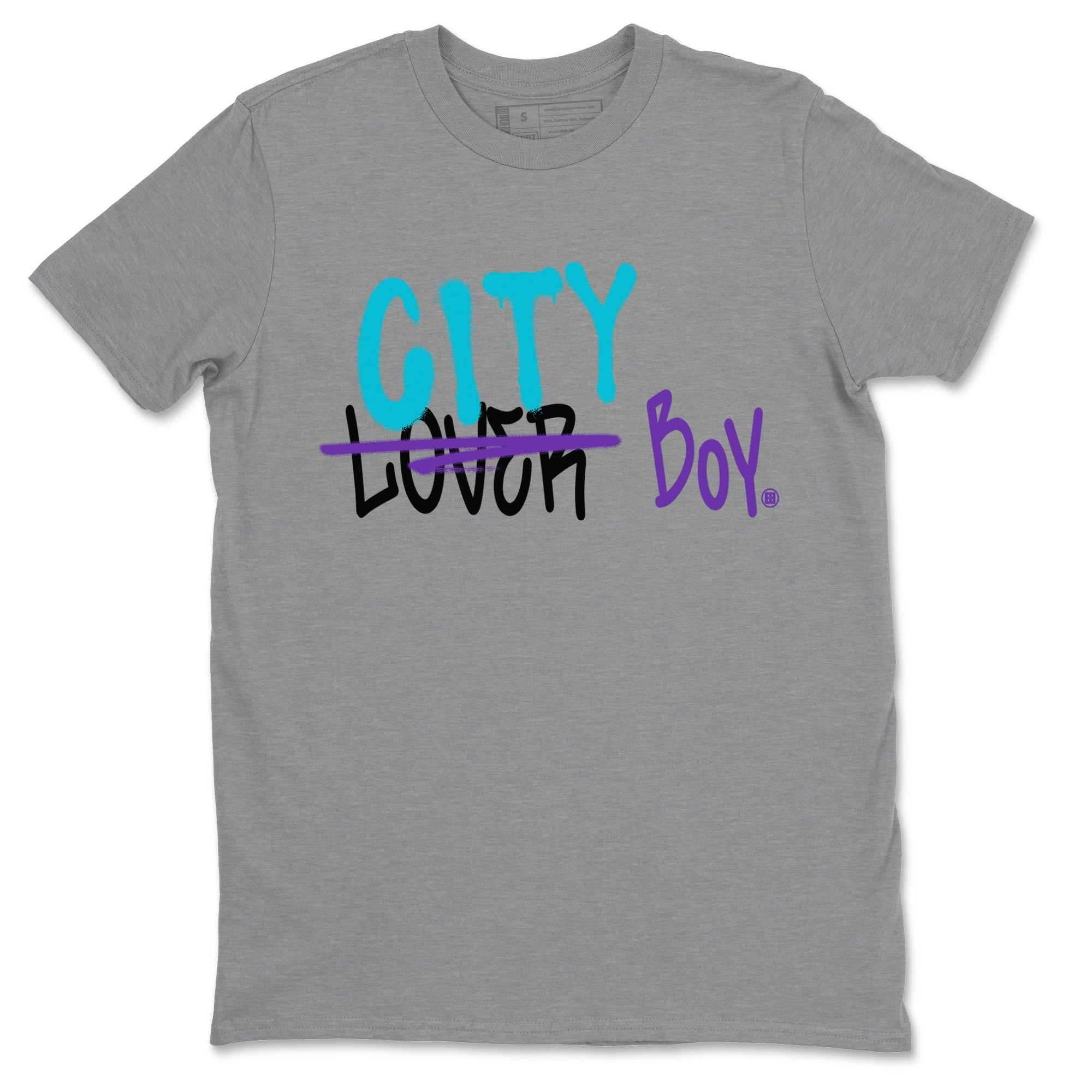 AJ6 Aqua Sneaker Match Tees Loser X City Boy Sneaker Tees Air Jordan 6 Aqua Sneaker Release Tees Unisex Shirts Heather Grey 2
