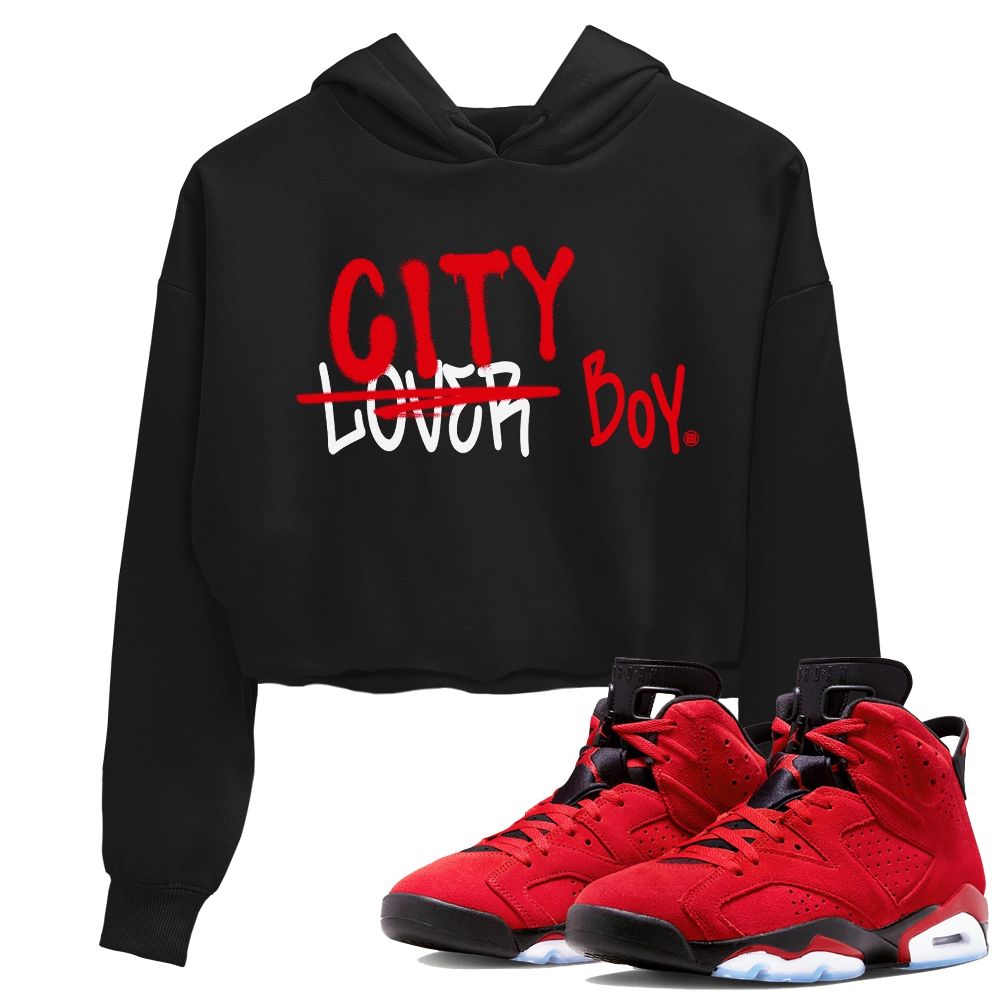 Air Jordan 6 Toro Bravo Sneaker Match Tees Loser X City Boy Streetwear Sneaker Shirt Air Jordan 6 Toro Tees Women's Shirts Black 1