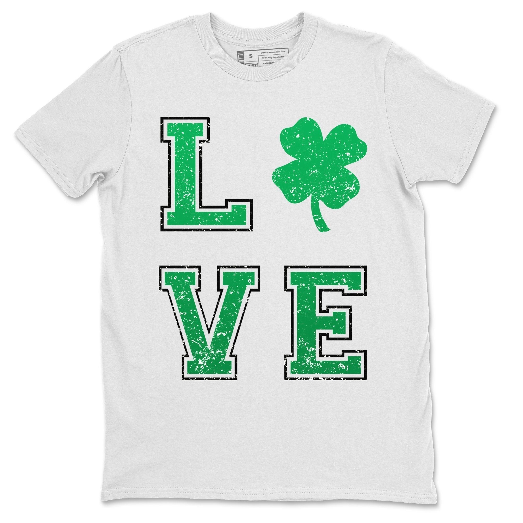 Jordan 1 Lucky Green Shirt To Match Jordans LOVE Sneaker Tees Jordan 1 Lucky Green Drip Gear Zone Sneaker Matching Clothing Unisex Shirts