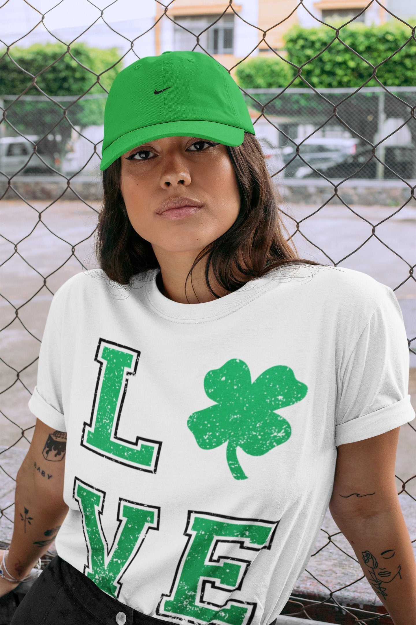 Jordan 1 Lucky Green Shirt To Match Jordans LOVE Sneaker Tees Jordan 1 Lucky Green Drip Gear Zone Sneaker Matching Clothing Unisex Shirts