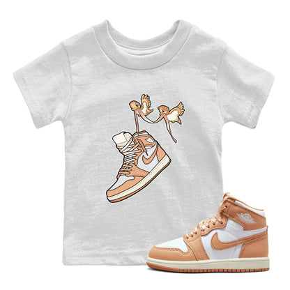 Air Jordan 1 High OG WMNS Praline shirt to match jordans Love Birds Streetwear Sneaker Shirt Air Jordan 1 Praline Drip Gear Zone Sneaker Matching Clothing Baby Toddler White 1 T-Shirt
