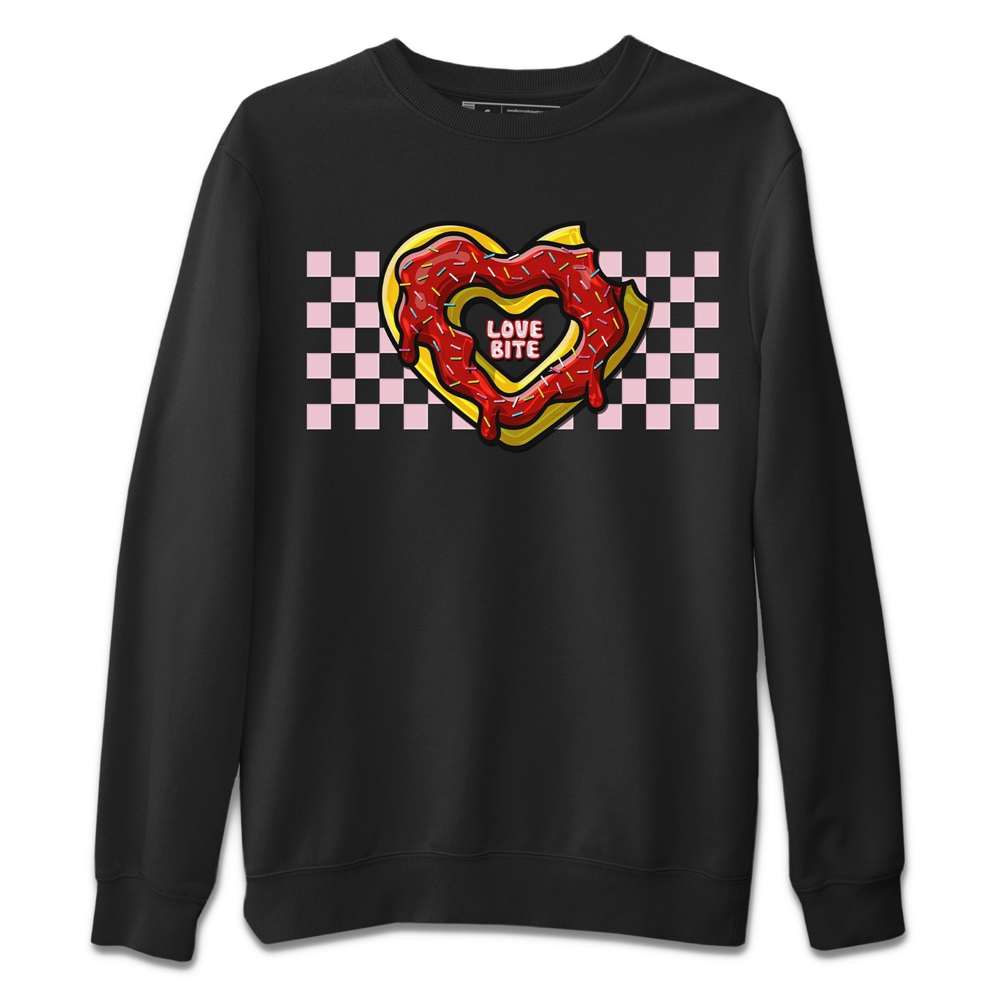 Air Force 1 Valentines Day Sneaker Match Tees Love Bite Sneaker Tees Air Force 1 Valentines Day Jordan to match sneaker T-Shirt Crew Neck Shirts