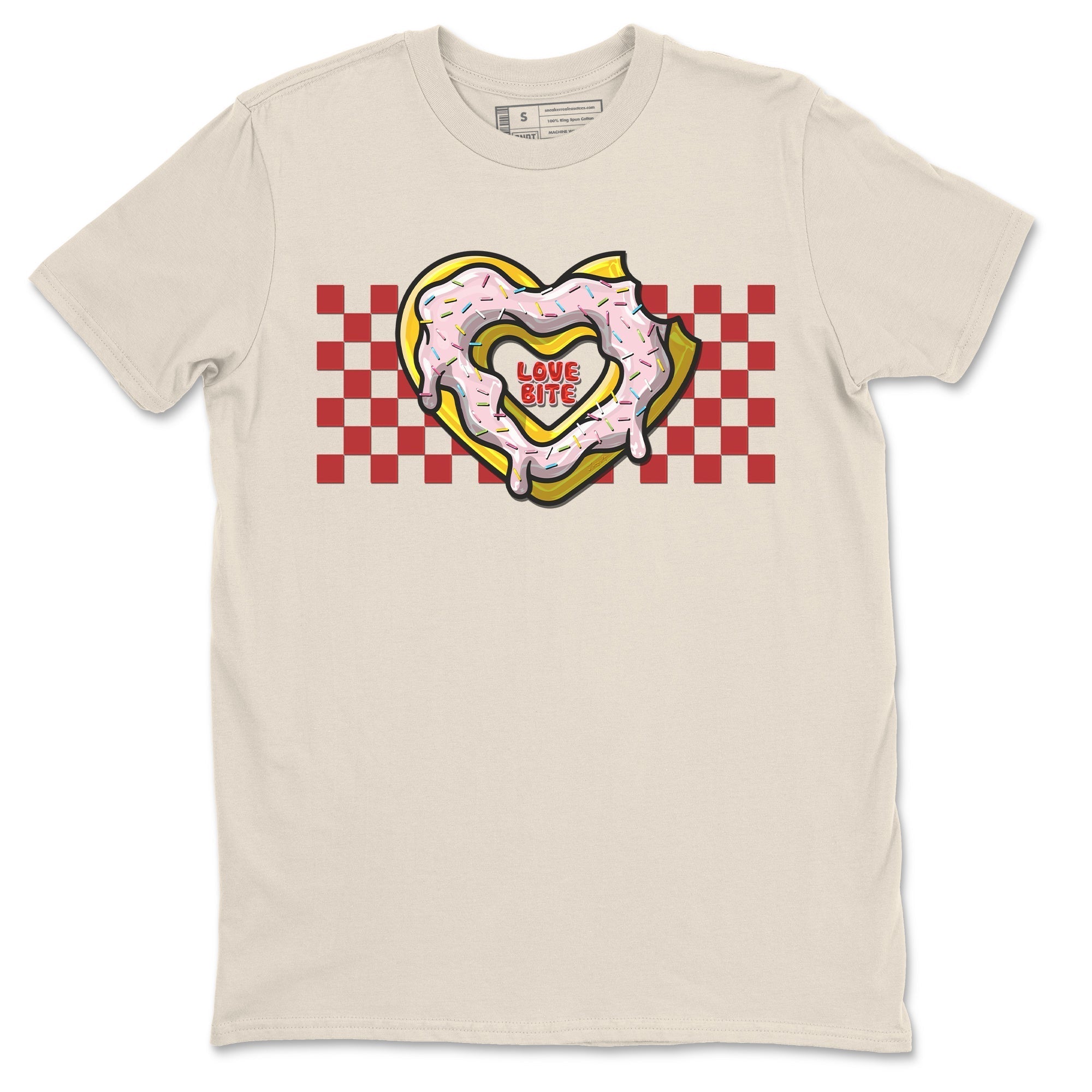 Air Force 1 Valentines Day Sneaker Match Tees Love Bite Sneaker Tees Air Force 1 Valentines Day Jordan to match sneaker T-Shirt Crew Neck Shirts