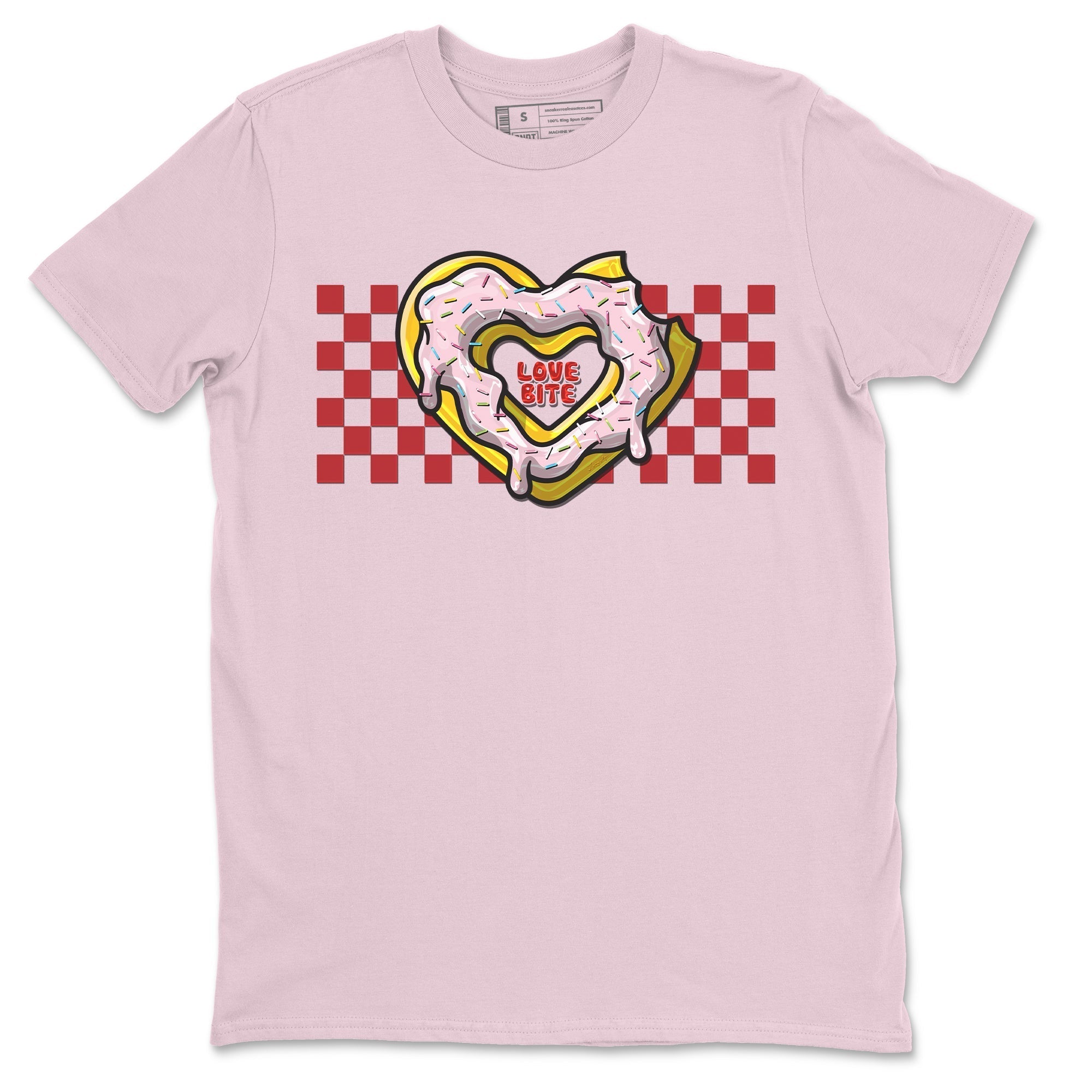 Air Force 1 Valentines Day Sneaker Match Tees Love Bite Sneaker Tees Air Force 1 Valentines Day Jordan to match sneaker T-Shirt Crew Neck Shirts