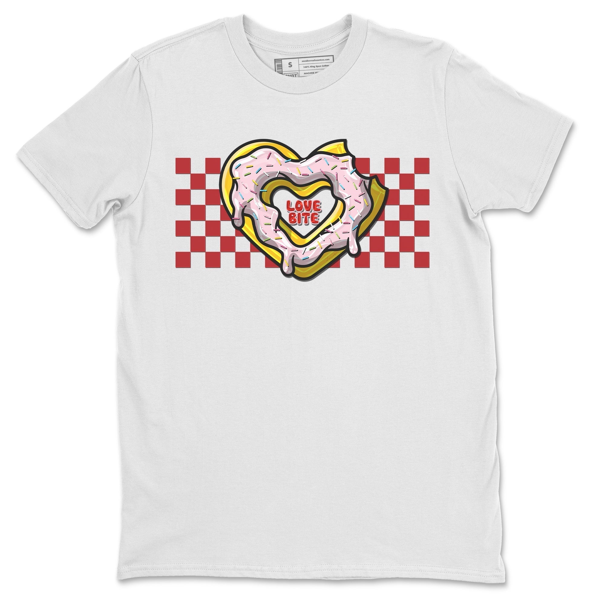 Air Force 1 Valentines Day Sneaker Match Tees Love Bite Sneaker Tees Air Force 1 Valentines Day Jordan to match sneaker T-Shirt Crew Neck Shirts