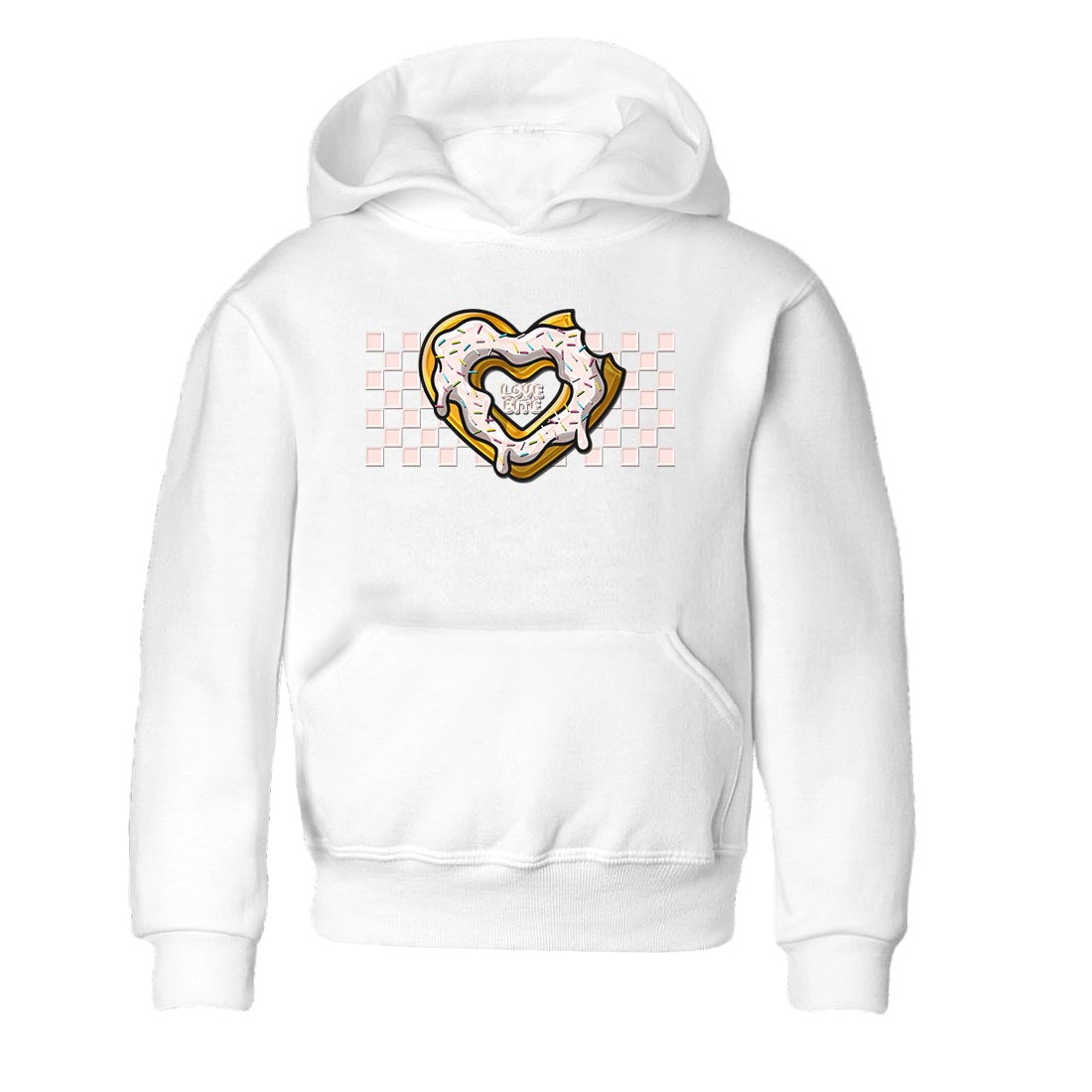 Air Jordan 1 Washed Pink Sneaker Match Tees Love Bite Streetwear Sneaker Shirt AJ1 Washed Pink Sneaker Release Tees Kids Shirts White 2