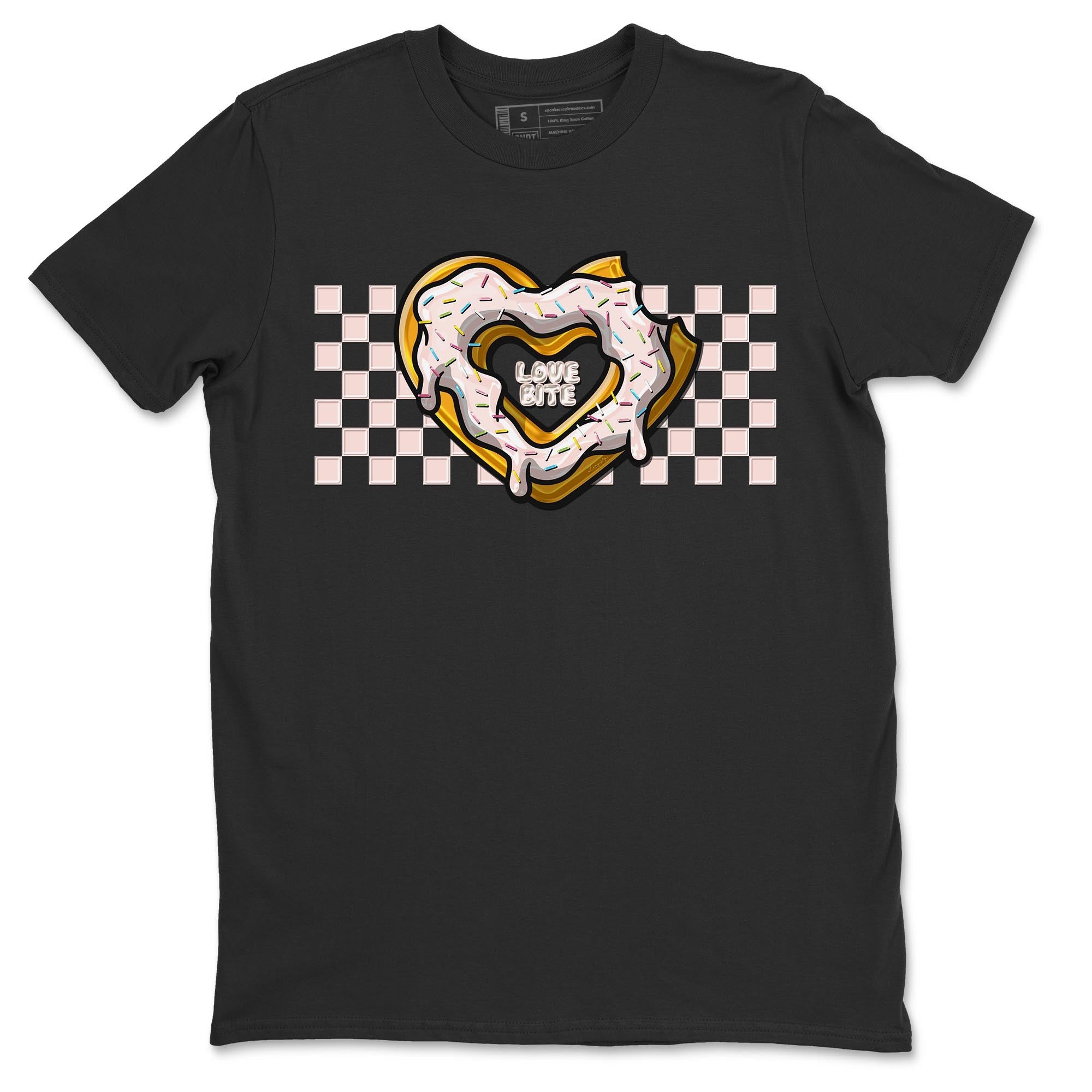 Air Jordan 1 Washed Pink Sneaker Match Tees Love Bite Streetwear Sneaker Shirt AJ1 Washed Pink Sneaker Release Tees Unisex Shirts Black 2