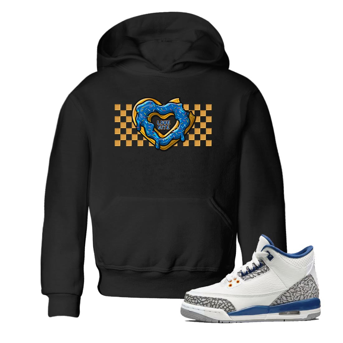 Air Jordan 3 Wizards Love Bite Baby and Kids Streetwear Sneaker Shirt Air Jordan 3 Wizards Kids Streetwear Sneaker Shirt Washing and Care Tip