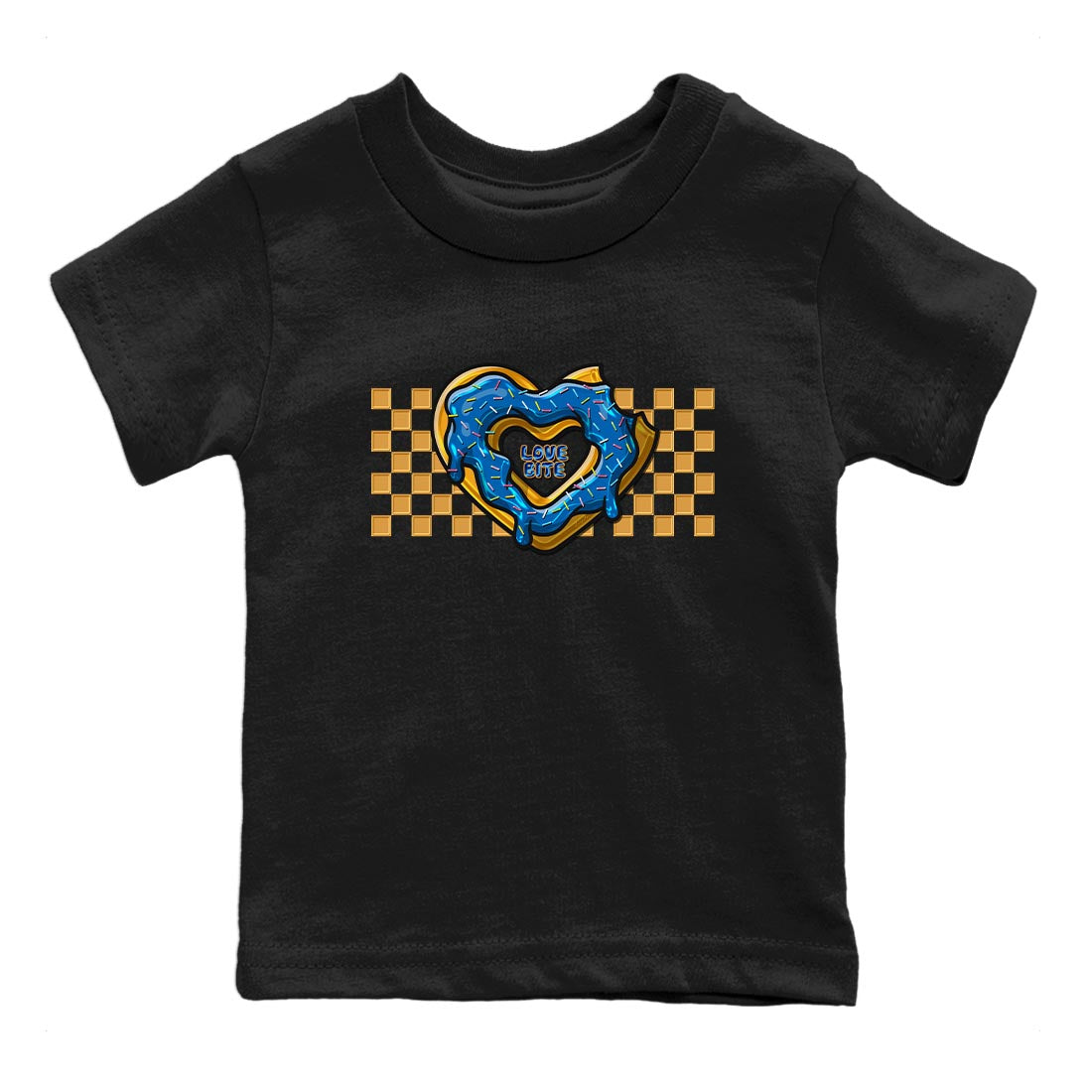 Air Jordan 3 Wizards Sneaker Match Tees Love Bite Streetwear Sneaker Shirt Air Jordan 3 Wizards Sneaker Release Tees Kids Shirts Black 2
