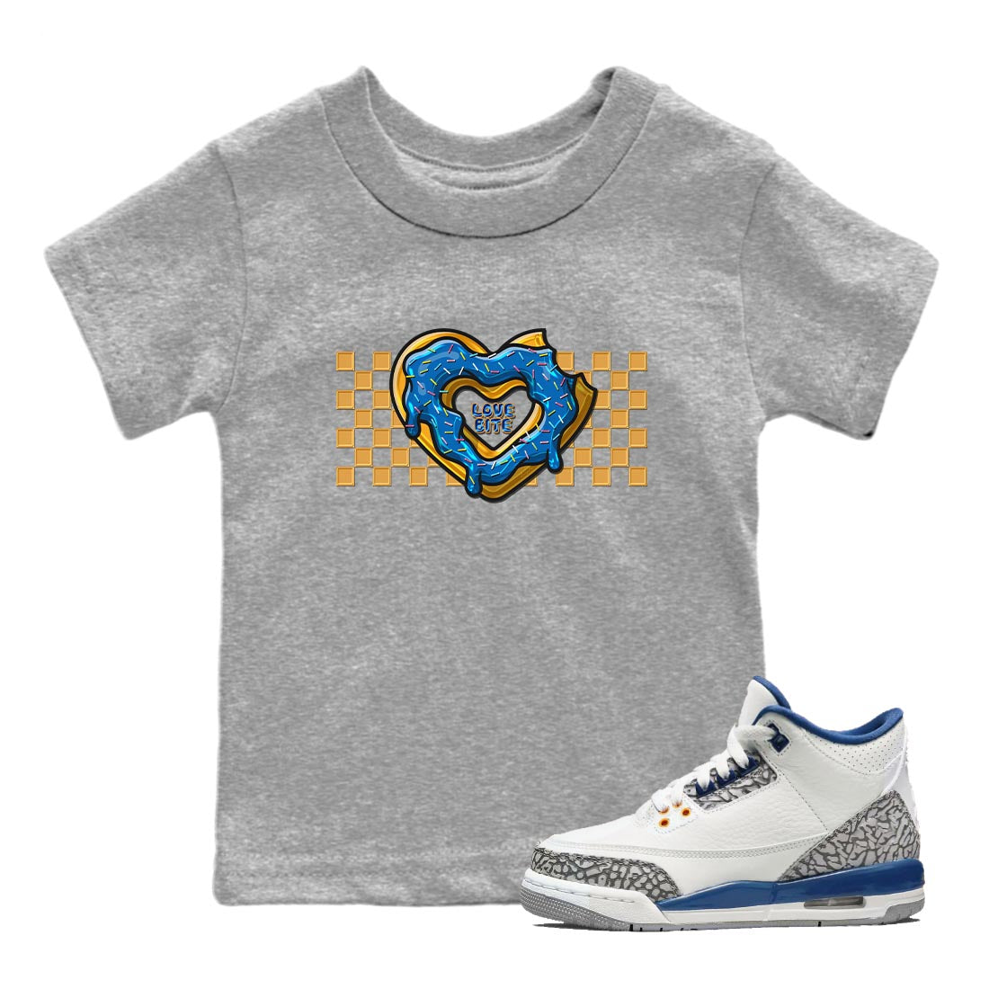 Air Jordan 3 Wizards Love Bite Baby and Kids Streetwear Sneaker Shirt Air Jordan 3 Wizards Kids Streetwear Sneaker Shirt Size Chart