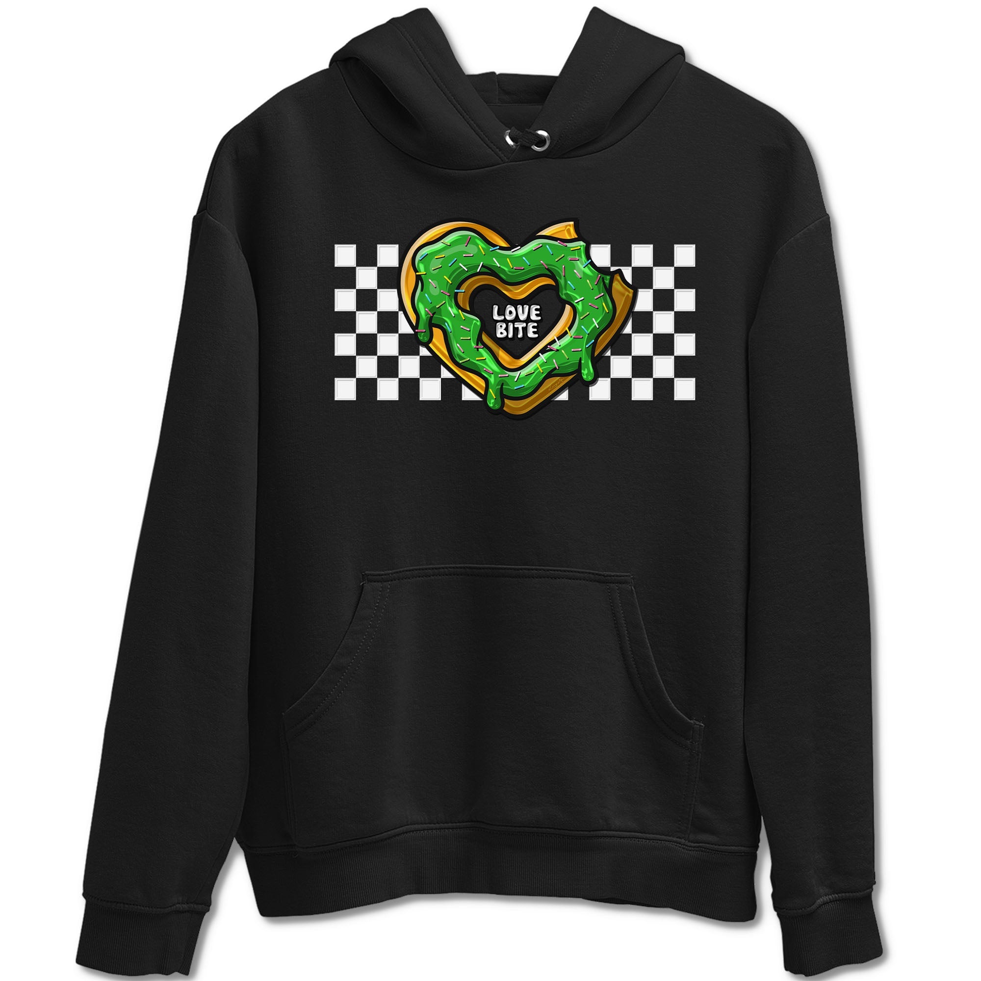 5s Lucky Green shirt to match jordans Love Bite sneaker tees Air Jordan 5 Lucky Green Drip Gear Zone unisex cotton Black 2 crew neck shirt