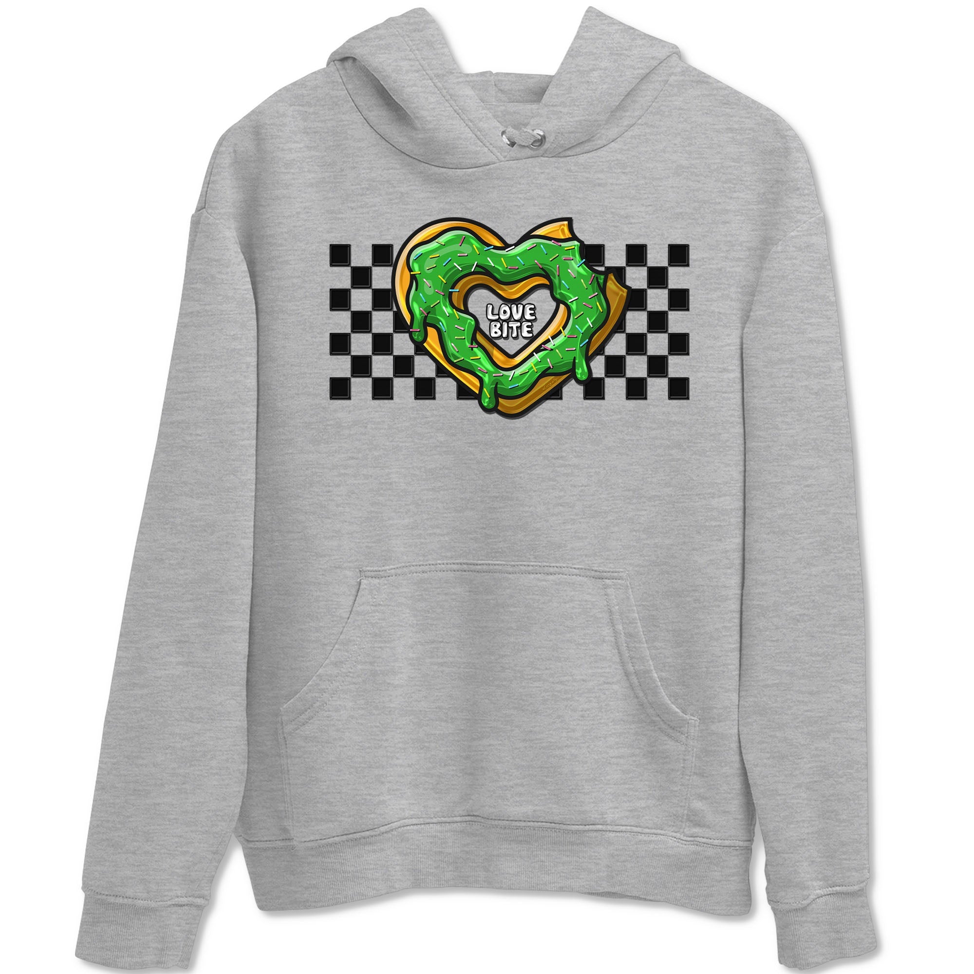 5s Lucky Green shirt to match jordans Love Bite sneaker tees Air Jordan 5 Lucky Green Drip Gear Zone unisex cotton Heather Grey 2 crew neck shirt
