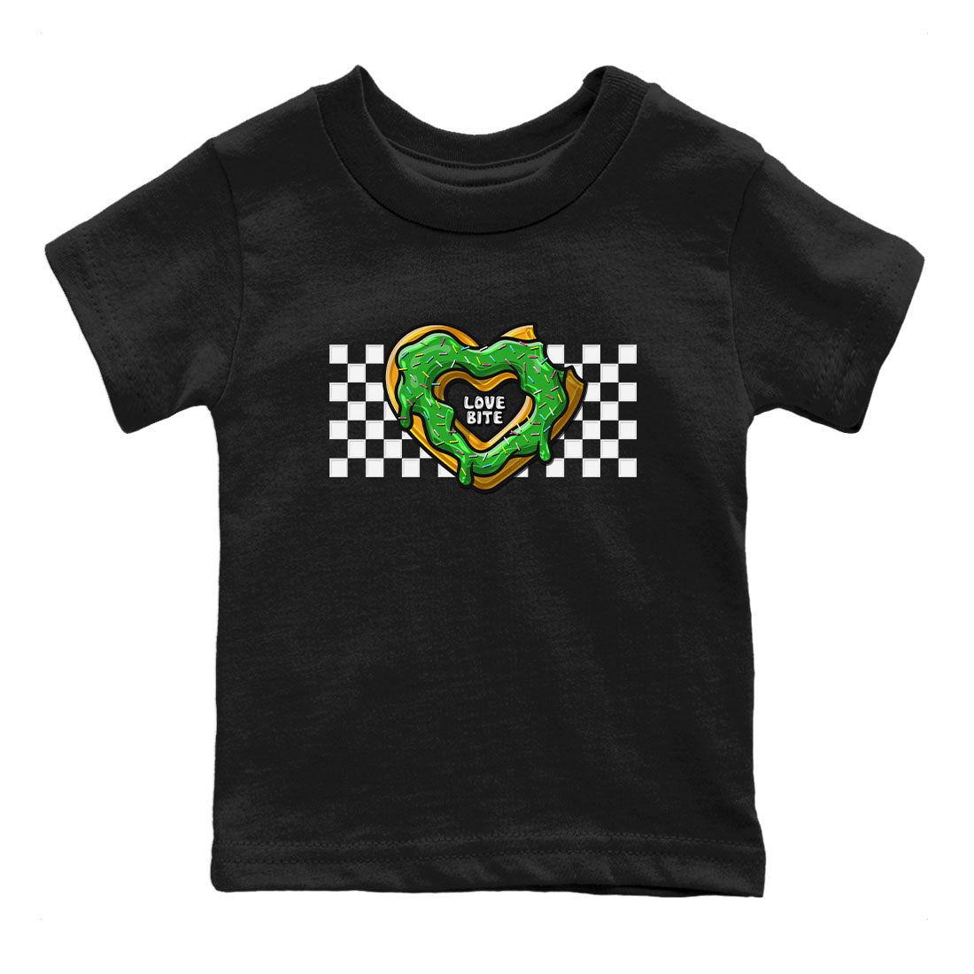 5s Lucky Green shirt to match jordans Love Bite sneaker tees Air Jordan 5 Lucky Green Drip Gear Zone baby toddler Black 2 cotton Shirt