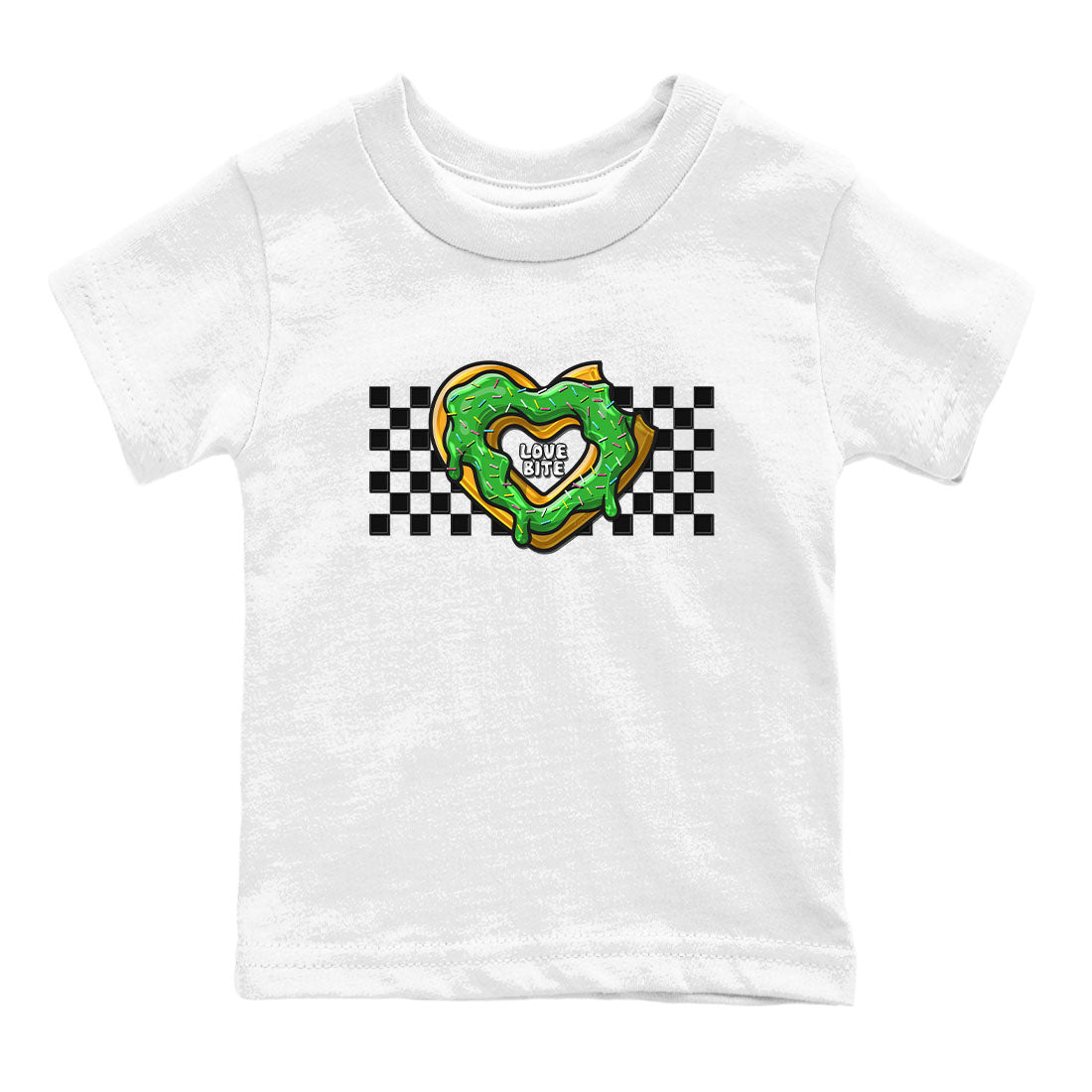 5s Lucky Green shirt to match jordans Love Bite sneaker tees Air Jordan 5 Lucky Green Drip Gear Zone baby toddler White 2 cotton Shirt