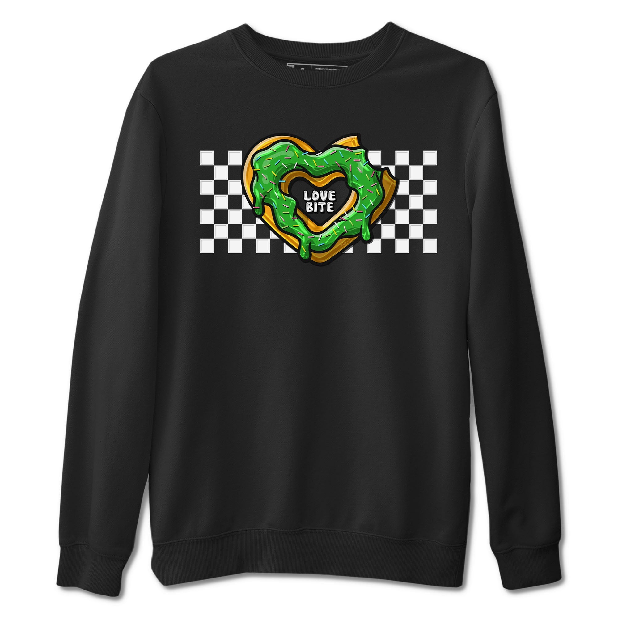 5s Lucky Green shirt to match jordans Love Bite sneaker tees Air Jordan 5 Lucky Green Drip Gear Zone unisex cotton Black 2 crew neck shirt