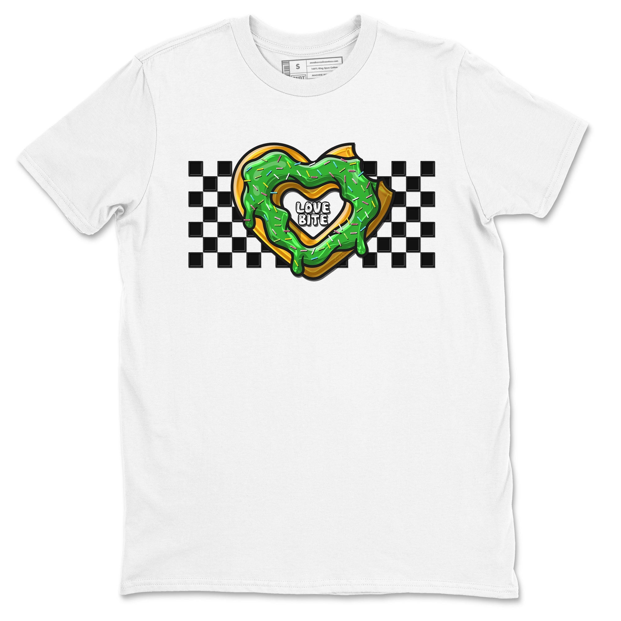 5s Lucky Green shirt to match jordans Love Bite sneaker tees Air Jordan 5 Lucky Green Drip Gear Zone unisex cotton White 2 crew neck shirt