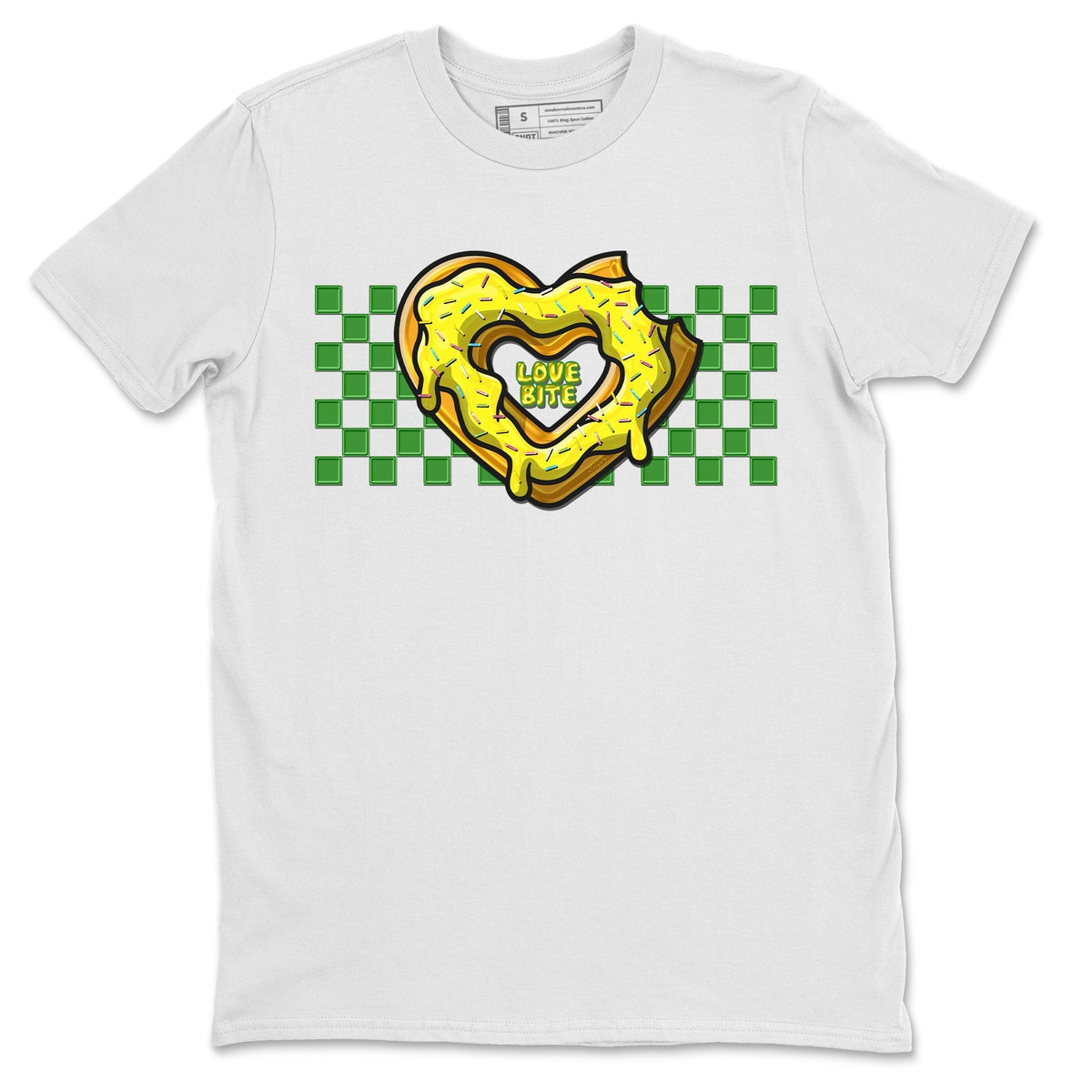 Dunk Reverse Brazil Sneaker Match Tees Love Bite Sneaker Tees Dunk Reverse Brazil Jordan to match sneaker T-Shirt Crew Neck Shirts