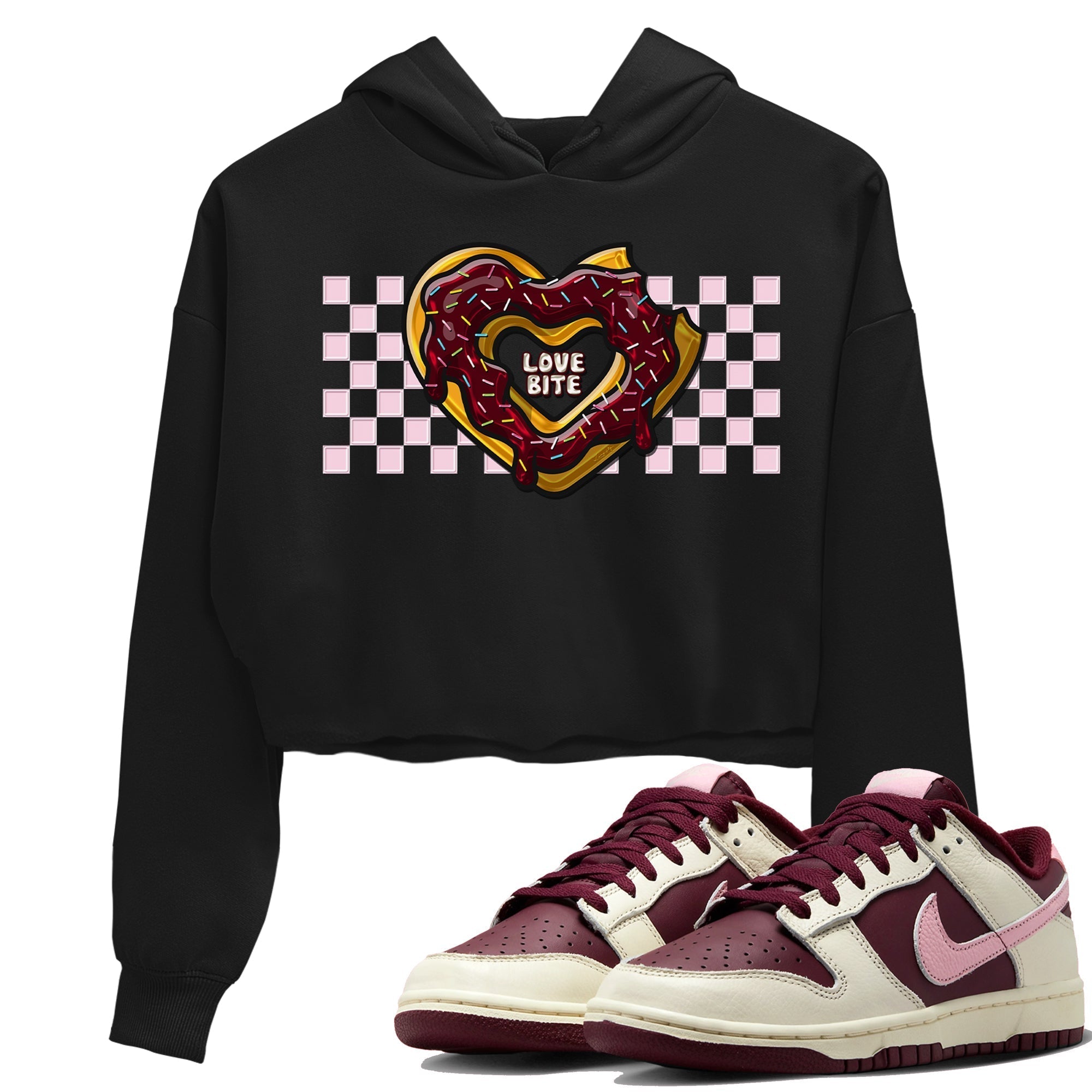 Dunk Valentines Day Sneaker Match Tees Love Bite Sneaker Tees Dunk Valentines Day Jordan to match sneaker T-Shirt Women's Shirts