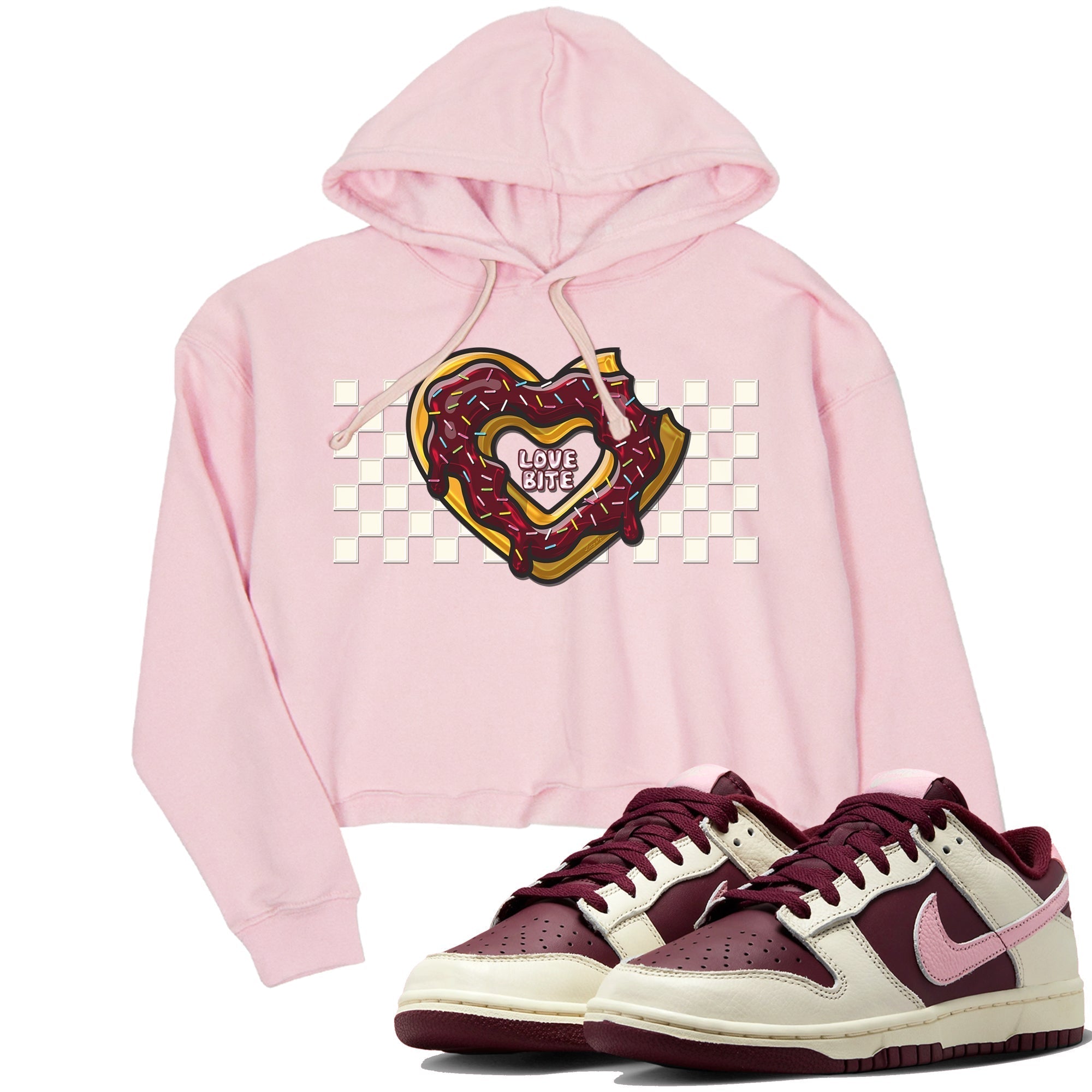 Dunk Valentines Day Sneaker Match Tees Love Bite Sneaker Tees Dunk Valentines Day Jordan to match sneaker T-Shirt Women's Shirts