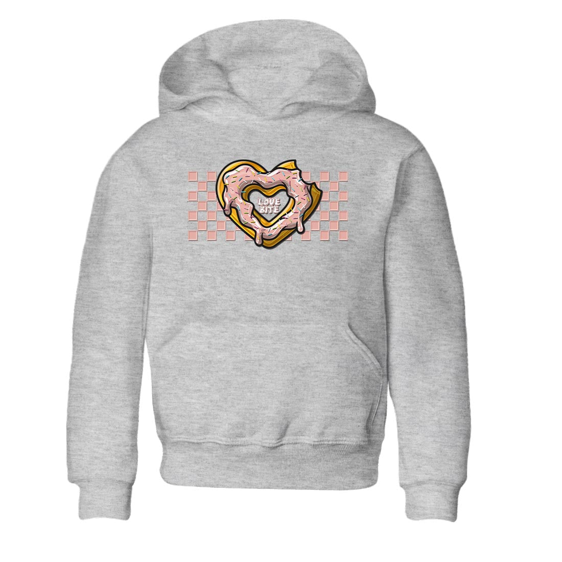 Nike Dunks Low Rose Whisper shirt to match jordans Love Bite Streetwear Sneaker Shirt Nike Dunk Rose Whisper Drip Gear Zone Sneaker Matching Clothing Baby Toddler Heather Grey 2 T-Shirt