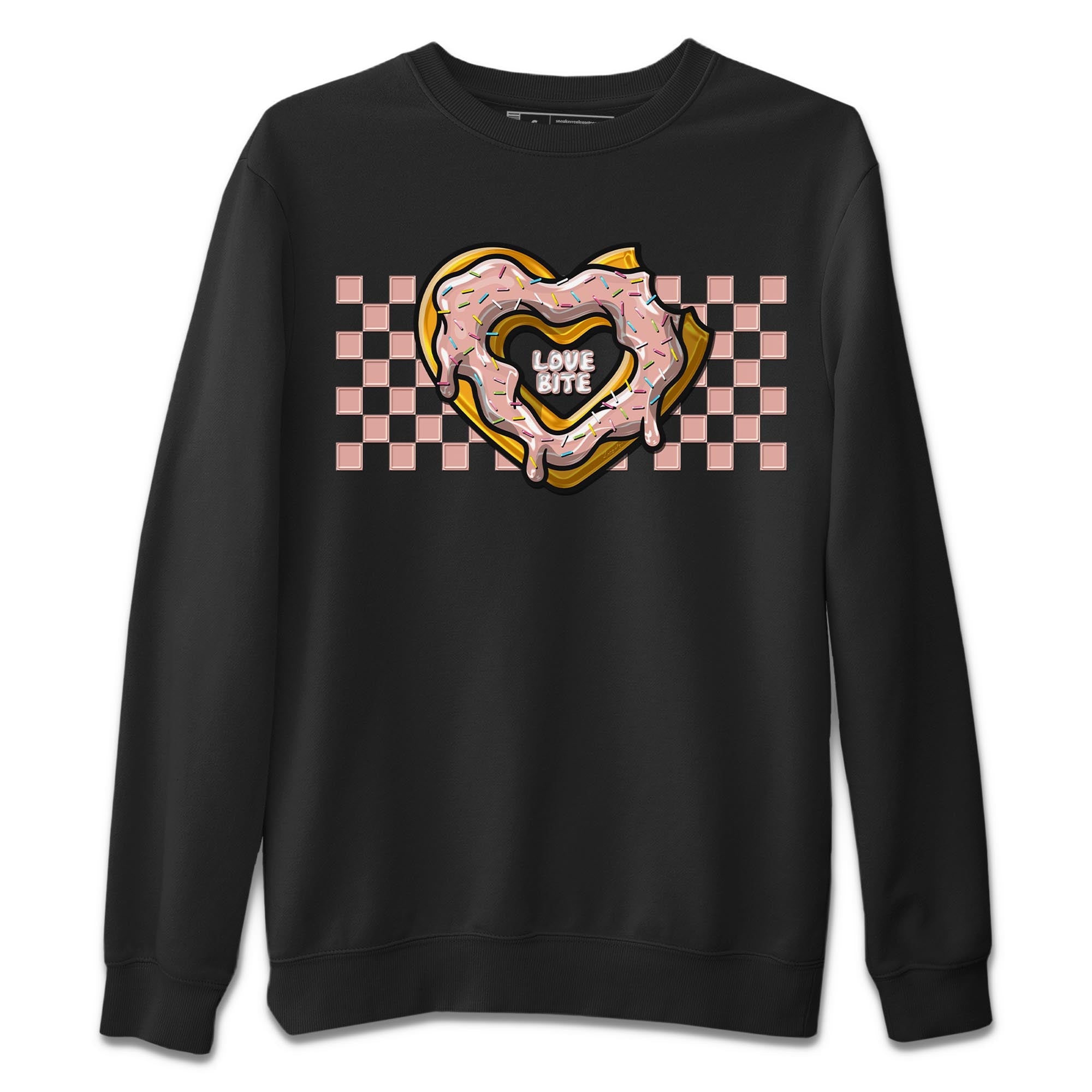 Nike Dunks Low Rose Whisper shirt to match jordans Love Bite Streetwear Sneaker Shirt Nike Dunk Rose Whisper Drip Gear Zone Sneaker Matching Clothing Unisex Black 2 T-Shirt