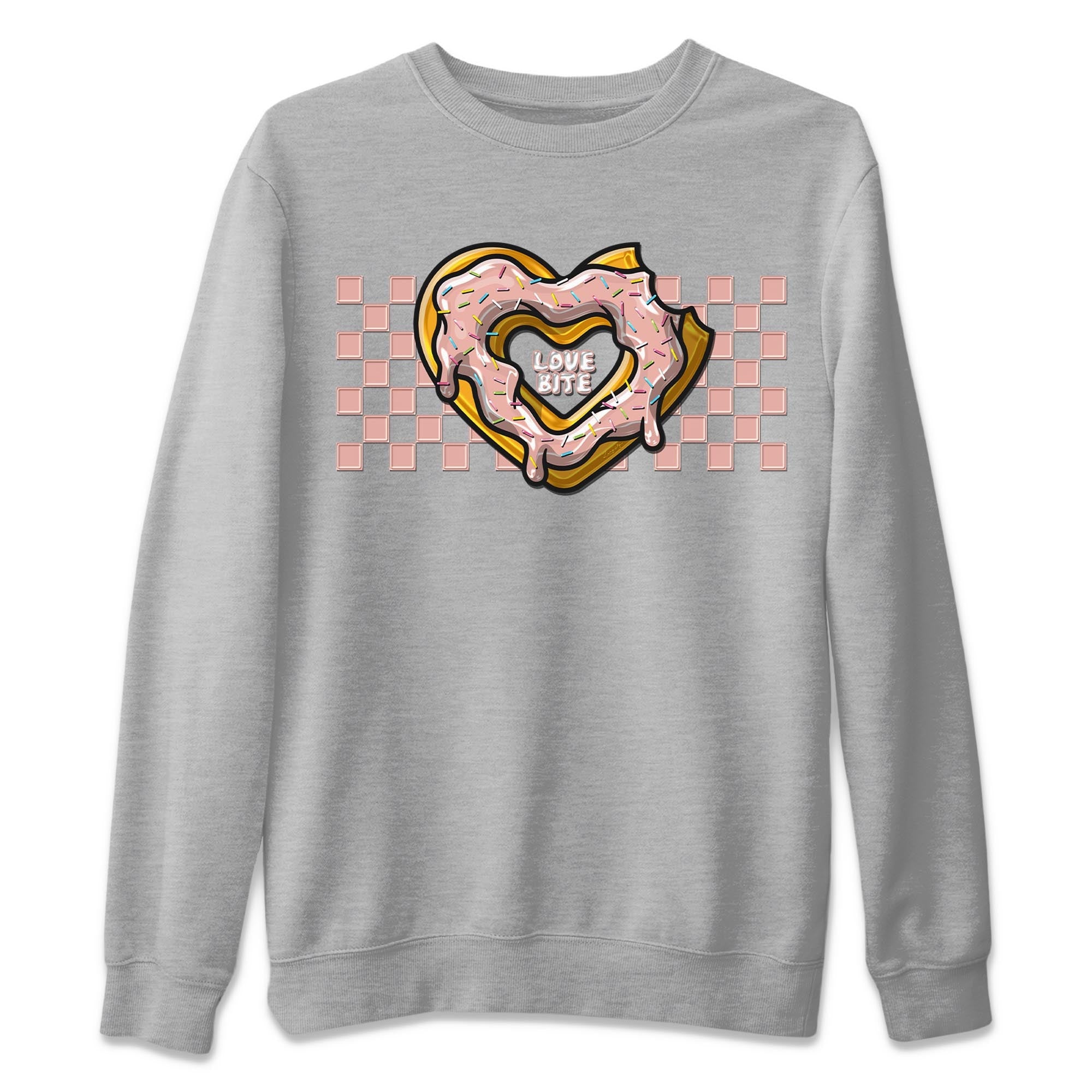 Nike Dunks Low Rose Whisper shirt to match jordans Love Bite Streetwear Sneaker Shirt Nike Dunk Rose Whisper Drip Gear Zone Sneaker Matching Clothing Unisex Heather Grey 2 T-Shirt