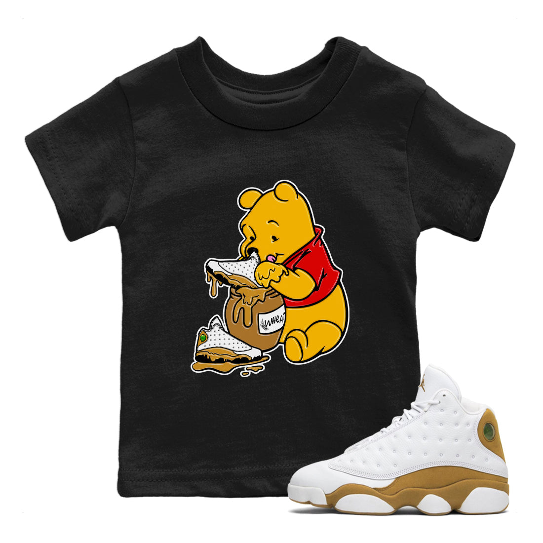 Love Honey Kids Tops - Air Jordan 13 Wheat