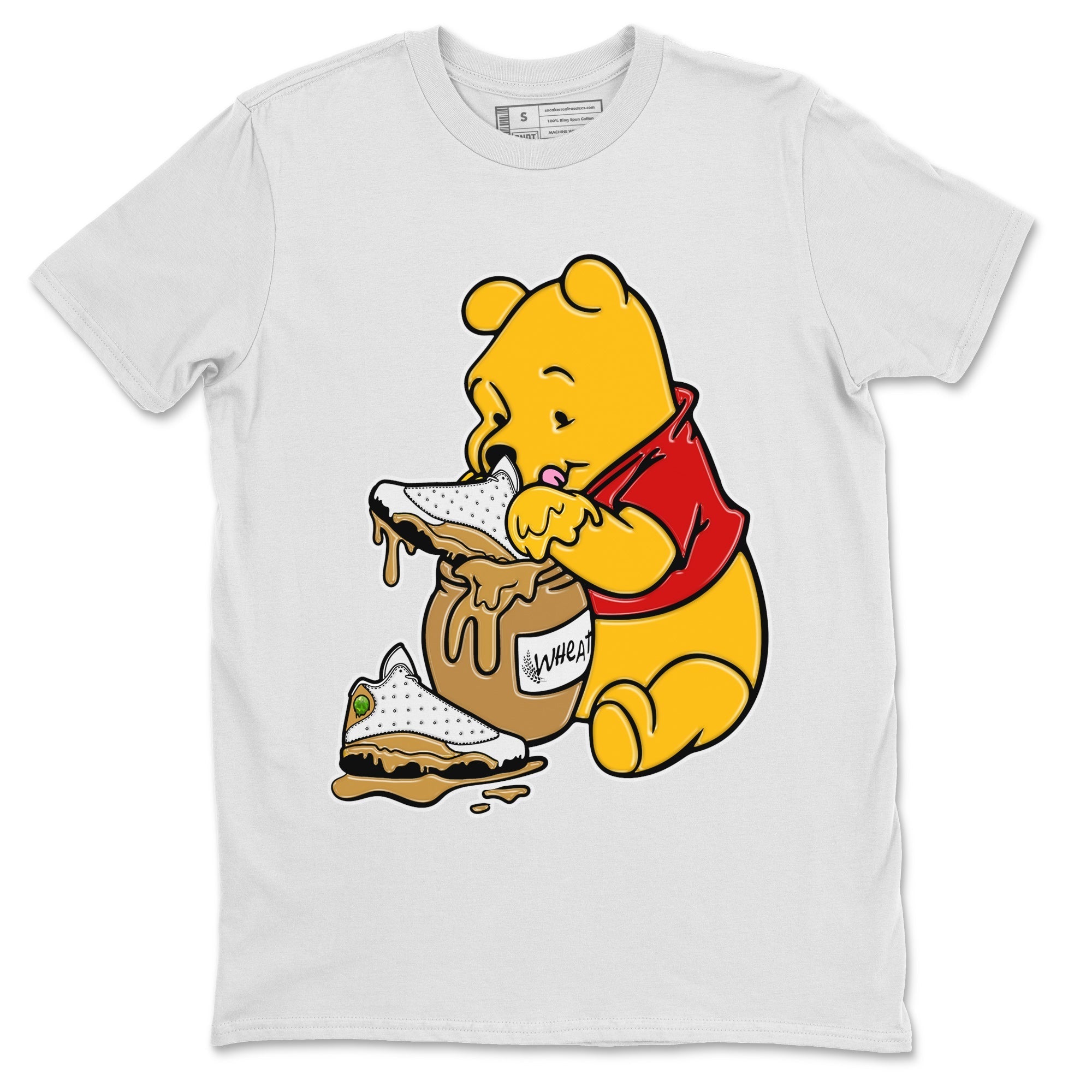 Jordan Retro 13 Wheat Sneaker Matching Tee Love Honey Streetwear Sneaker Shirt Air Jordan 13 Wheat Sneaker Release Tees Unisex Shirts White 2